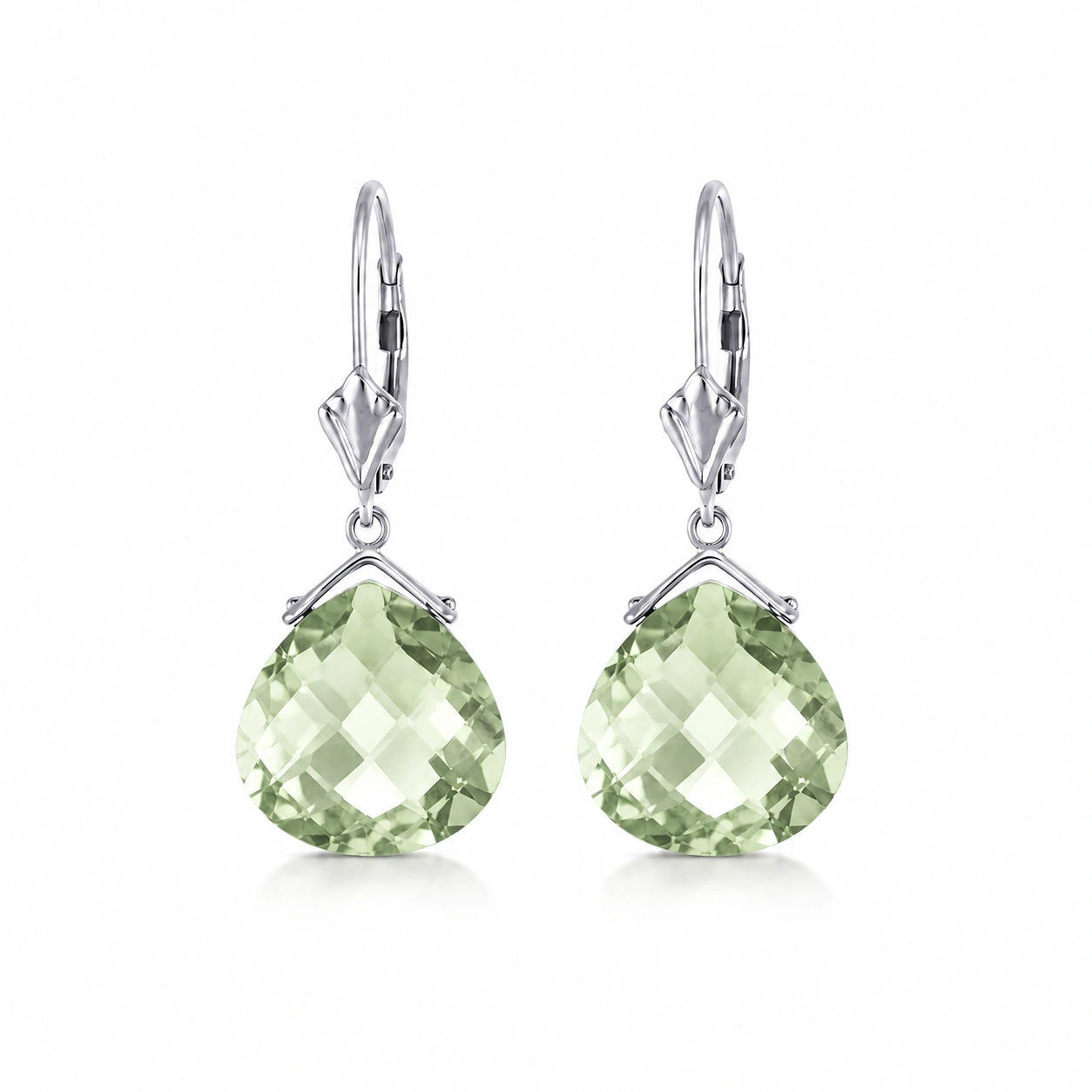 White Gold Green Amethyst — Mariagina