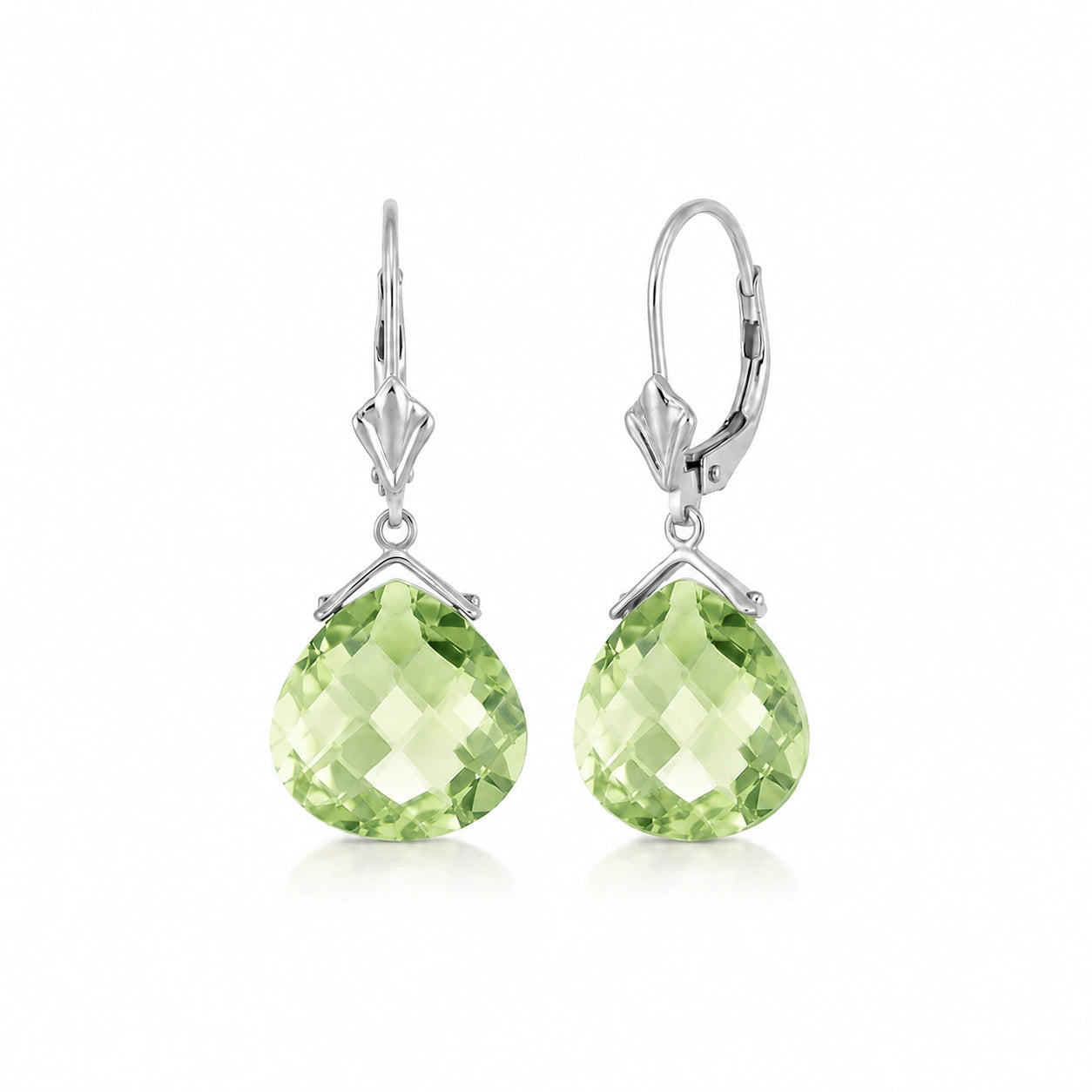 White Gold Green Amethyst — Mariagina