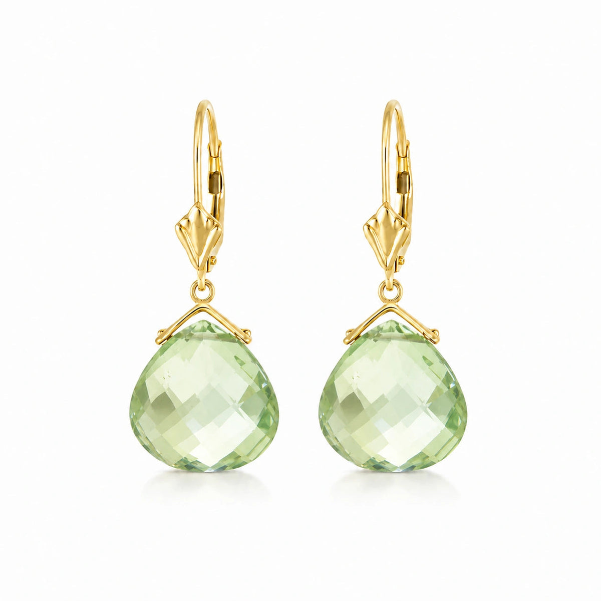 Yellow Gold Green Amethyst — Mariagina