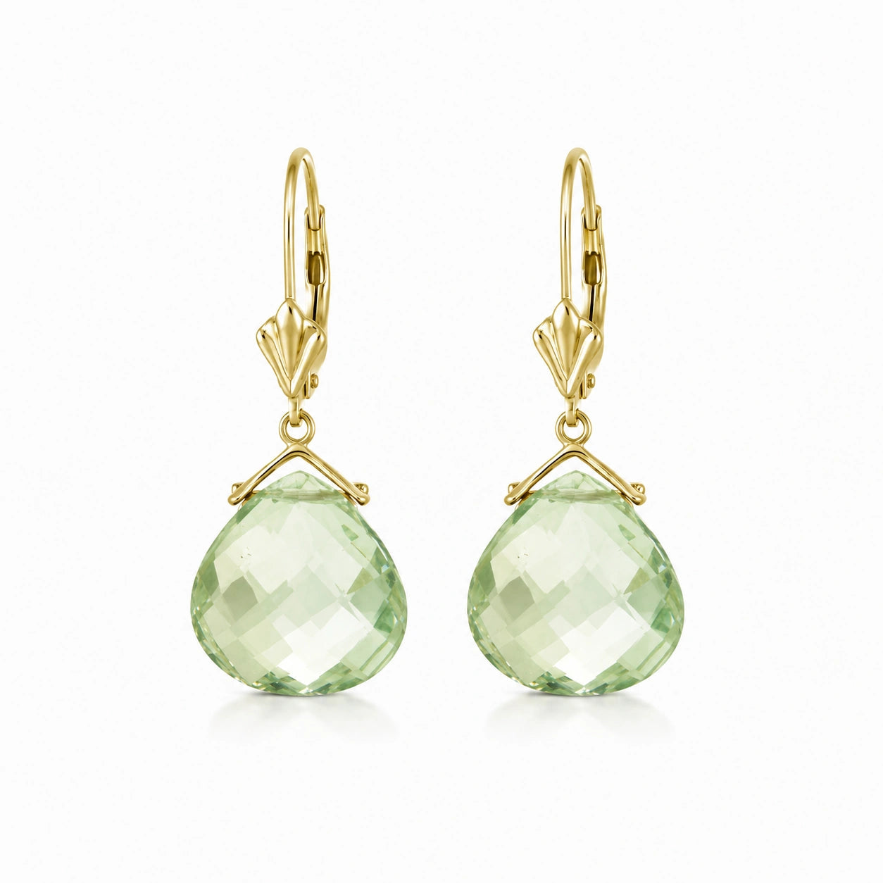 Yellow Gold Green Amethyst — Mariagina