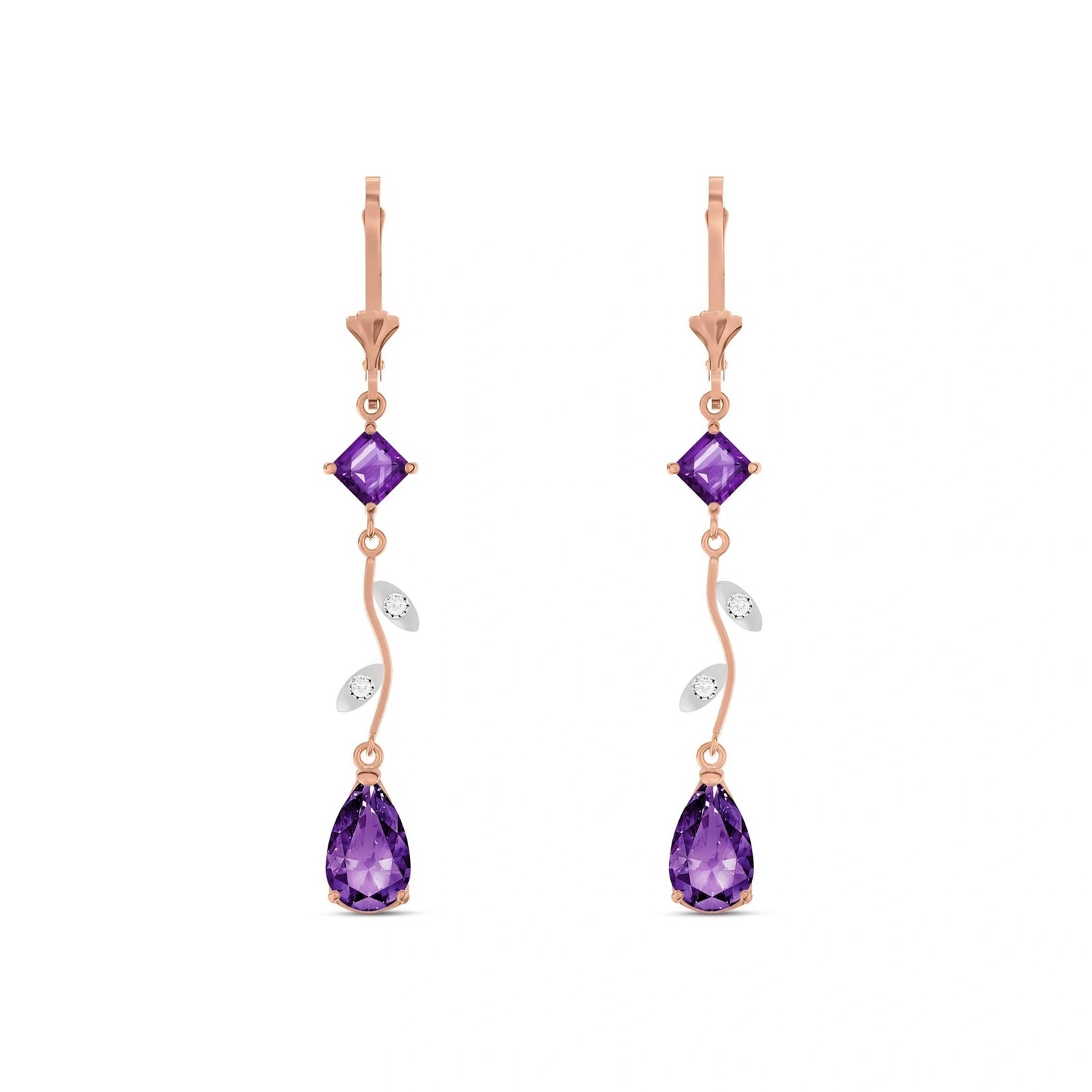 Rose Gold Amethyst & Diamond — Elettra