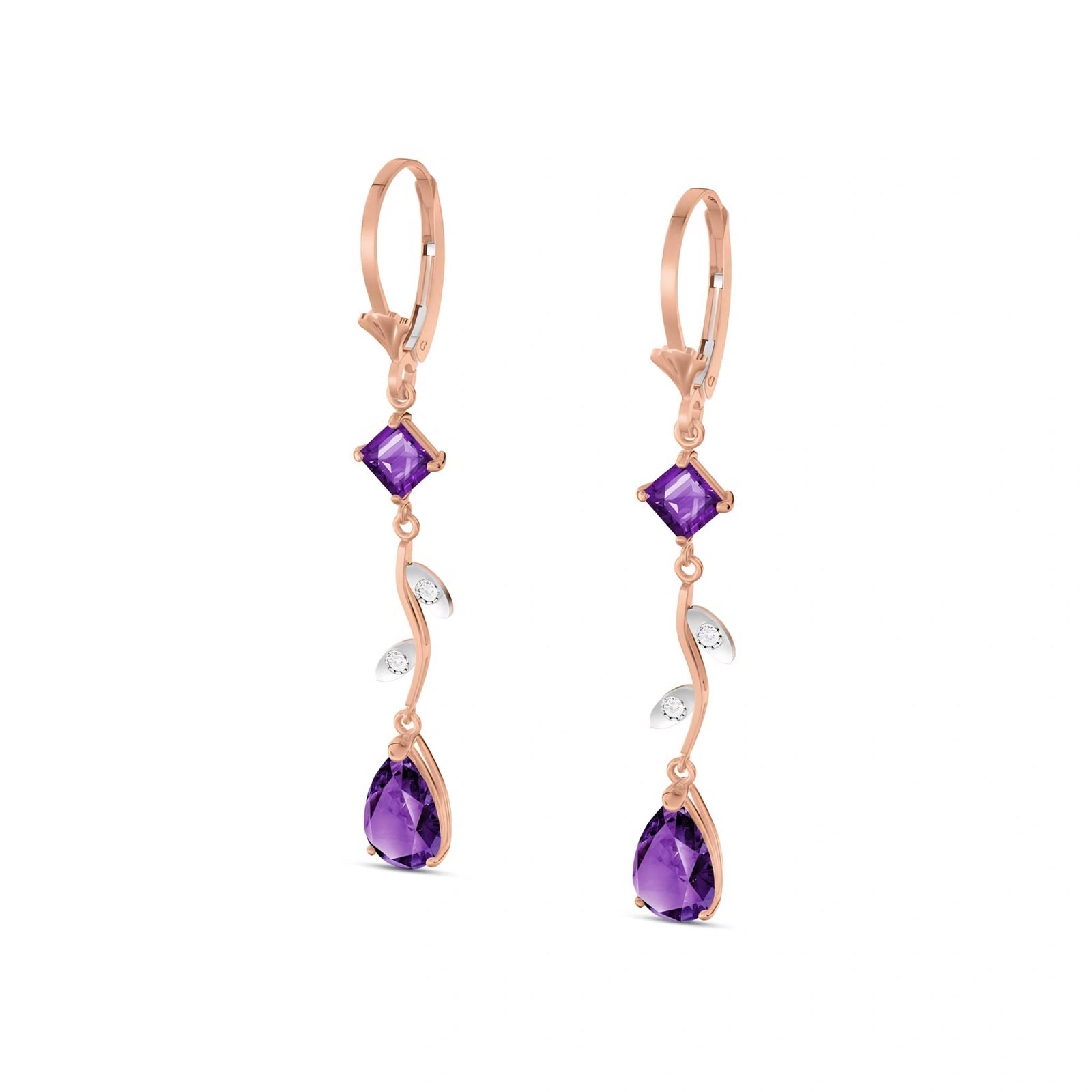 Rose Gold Amethyst & Diamond — Elettra