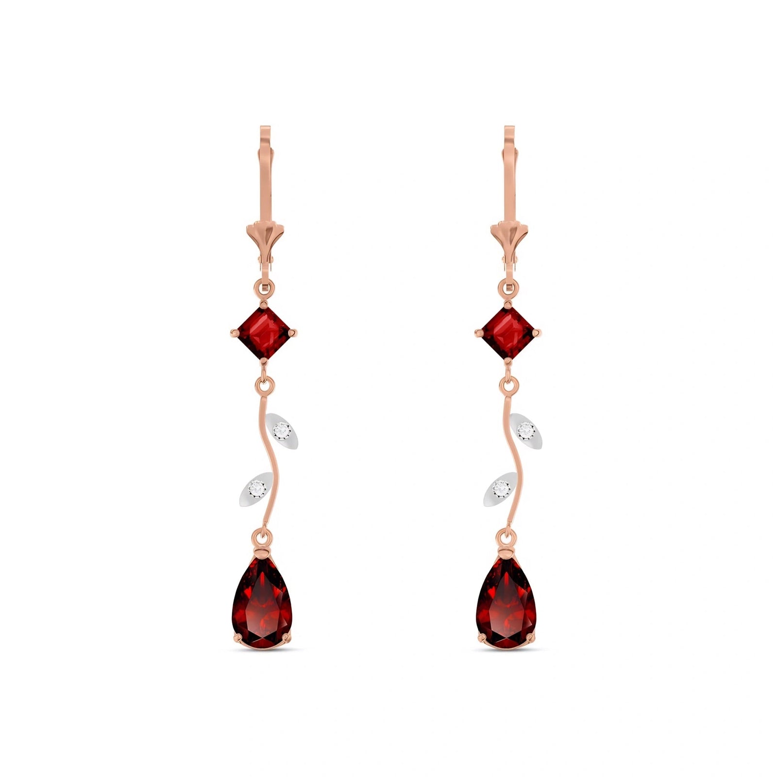 Rose Gold Garnet & Diamond — Elettra