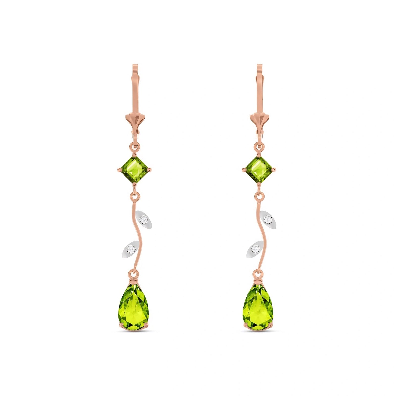 Rose Gold Peridot & Diamond — Elettra