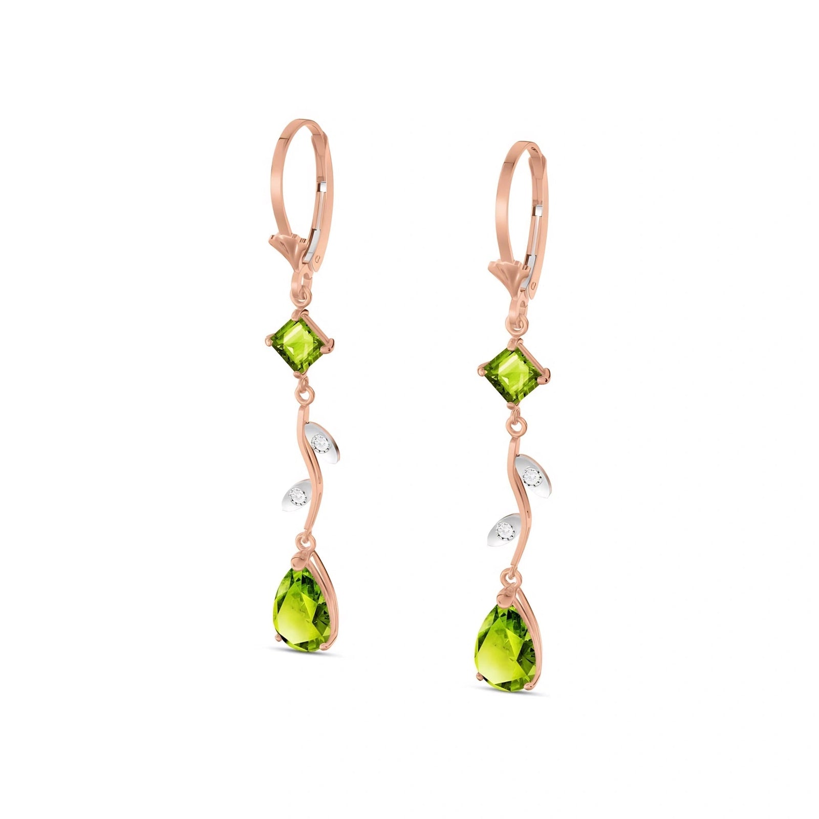 Rose Gold Peridot & Diamond — Elettra
