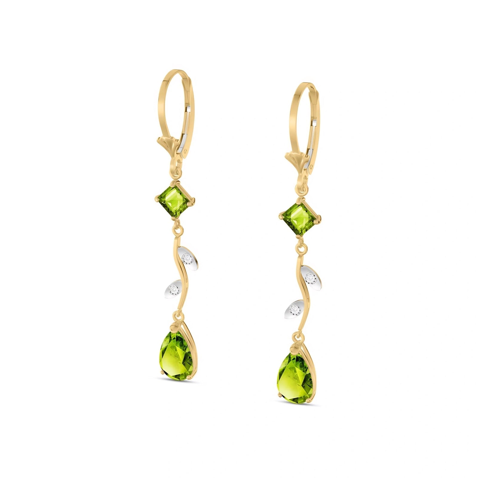 Yellow Gold Peridot & Diamond — Elettra
