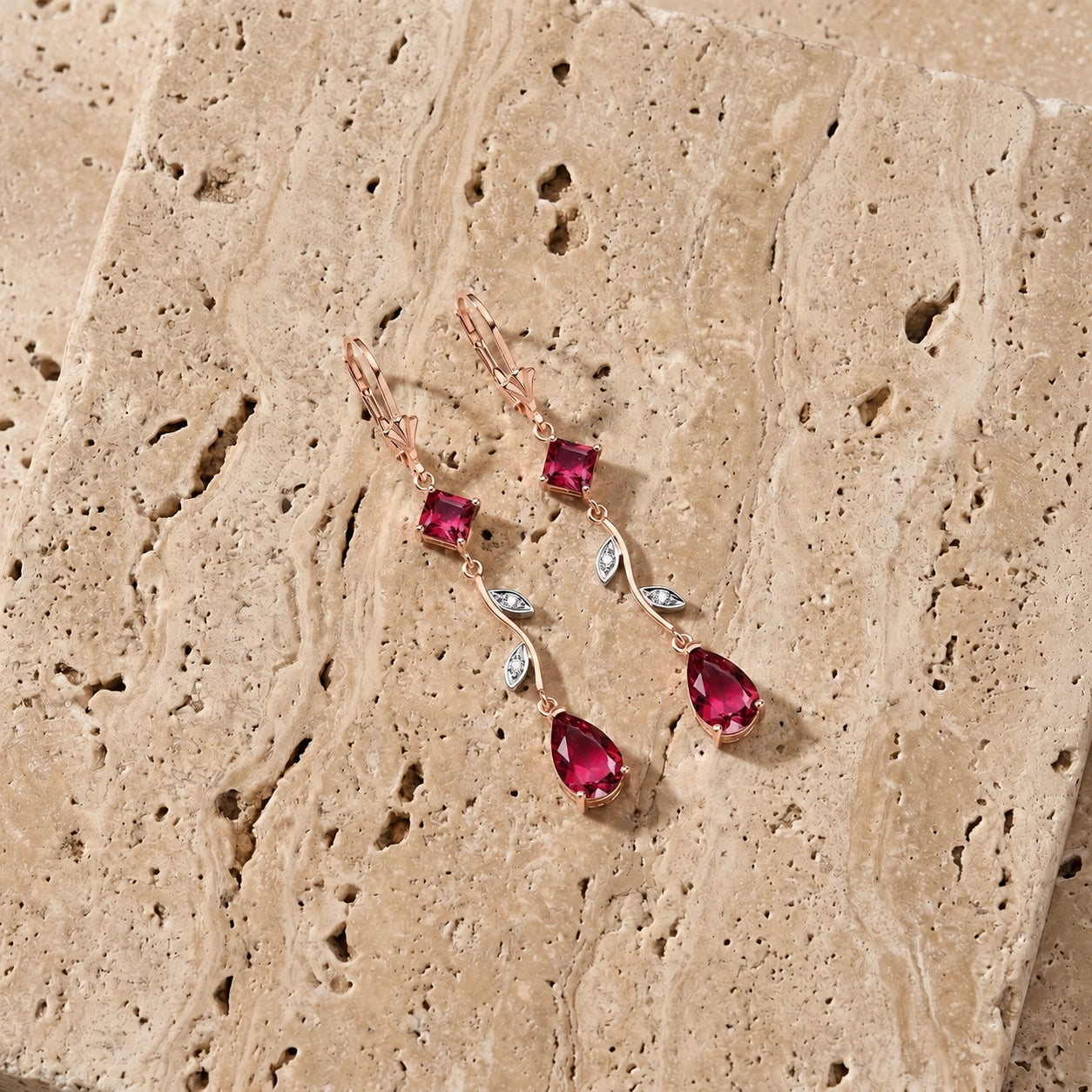 Rose Gold Ruby & Diamond — Elettra