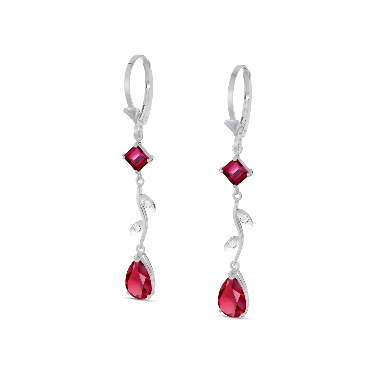 White Gold Ruby & Diamond — Elettra