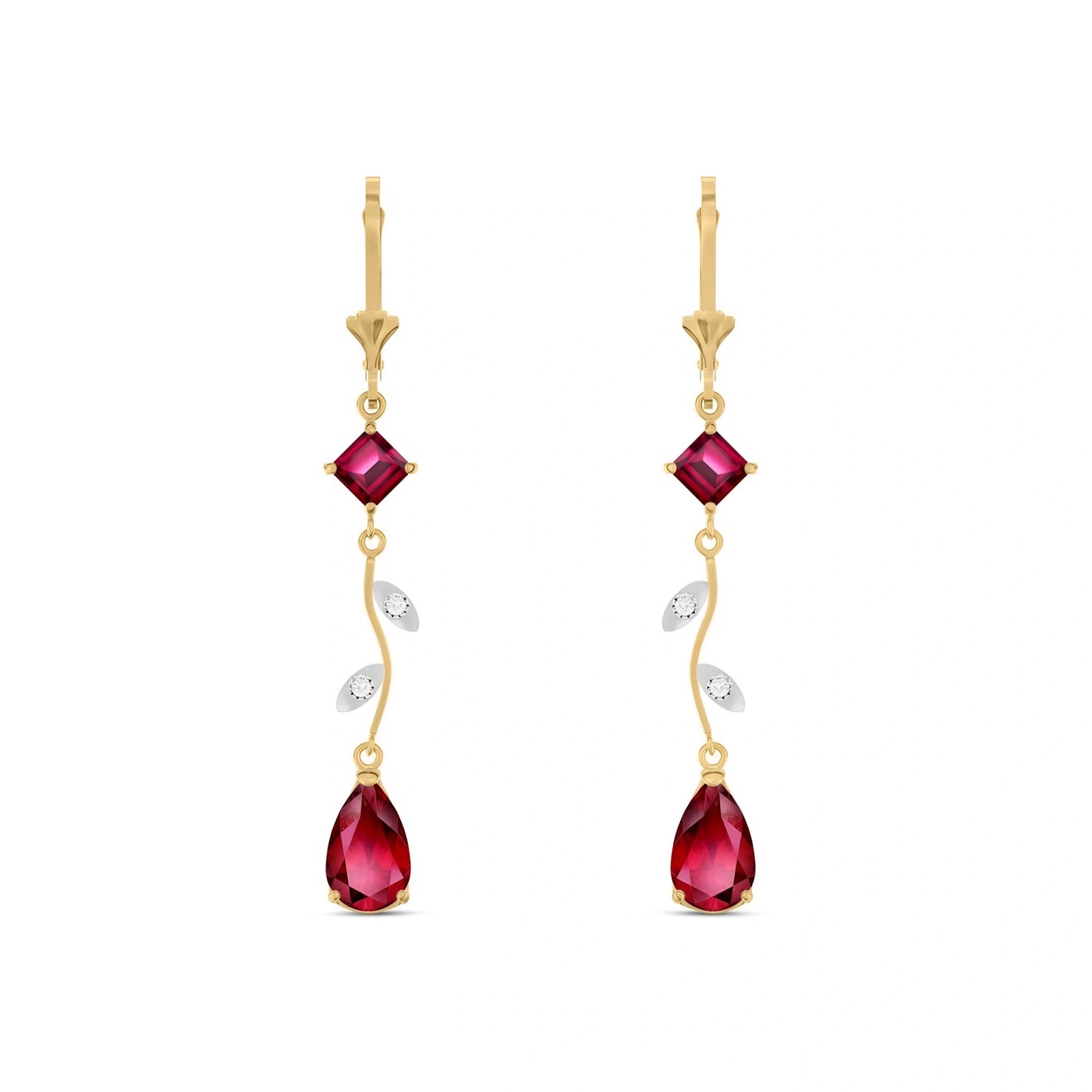 Yellow Gold Ruby & Diamond — Elettra