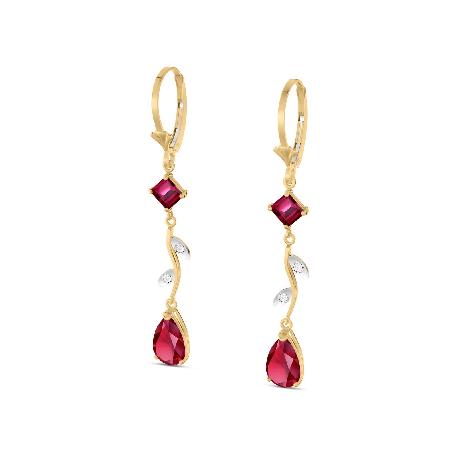Yellow Gold Ruby & Diamond — Elettra