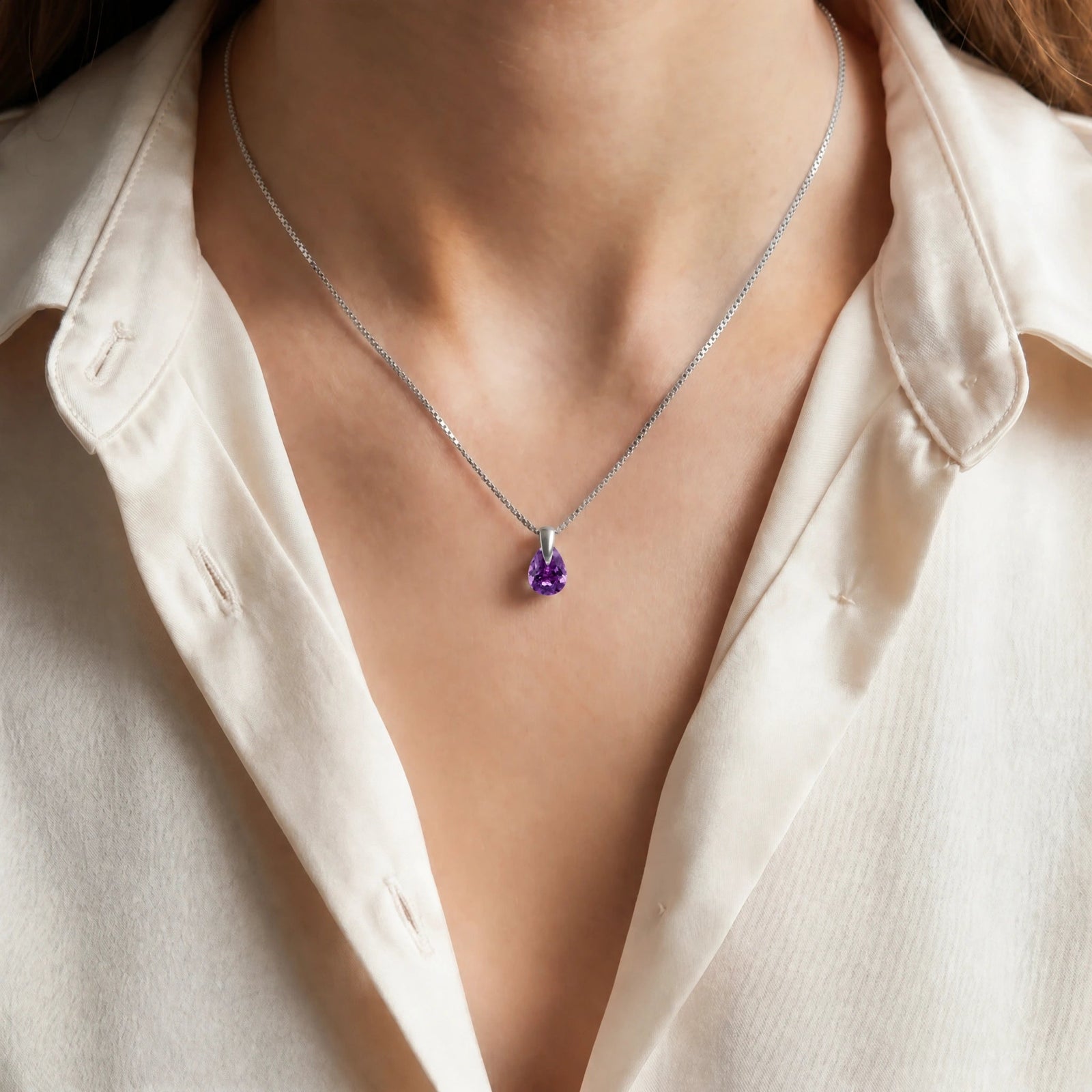 White Gold Amethyst — Elettrina