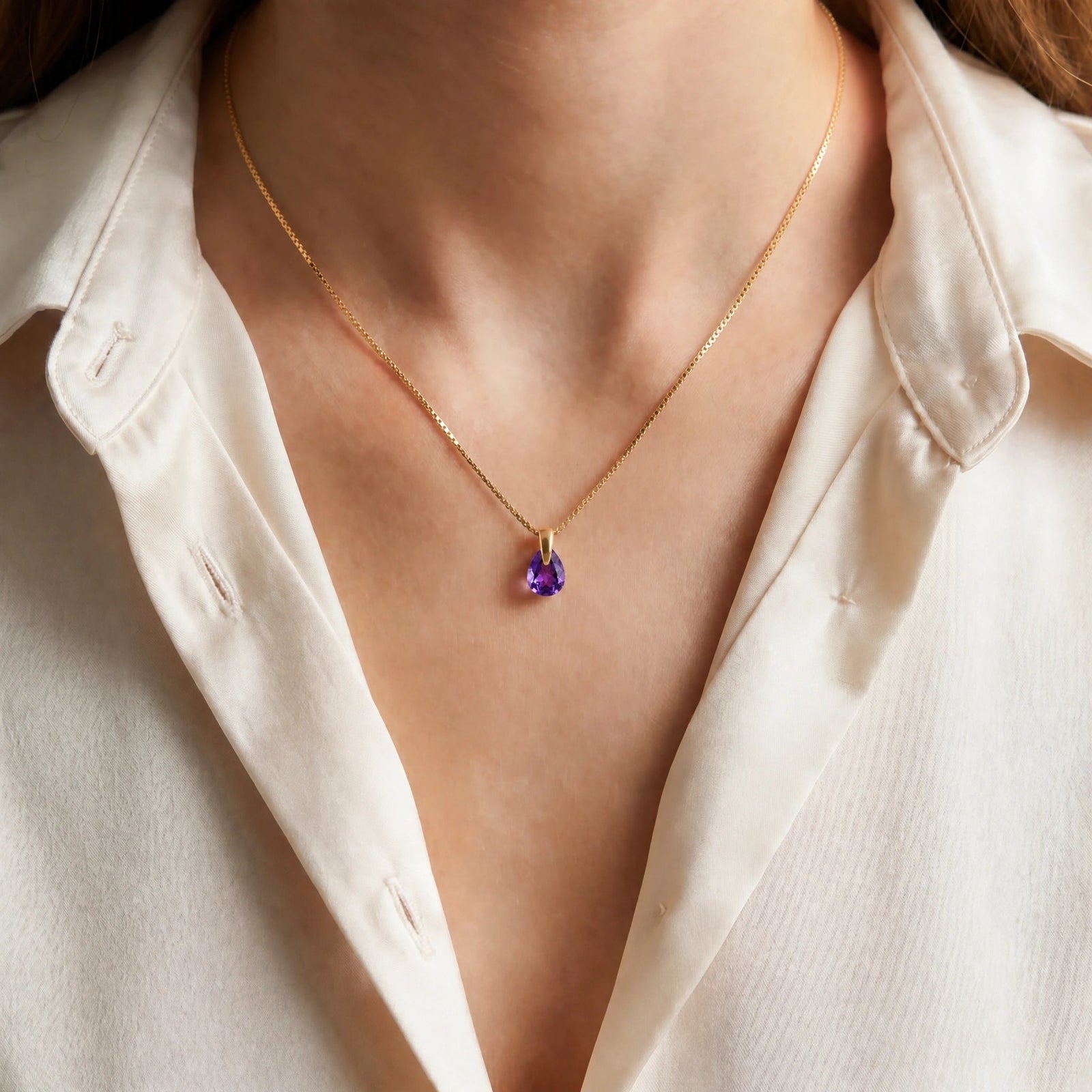 Yellow Gold Amethyst — Elettrina