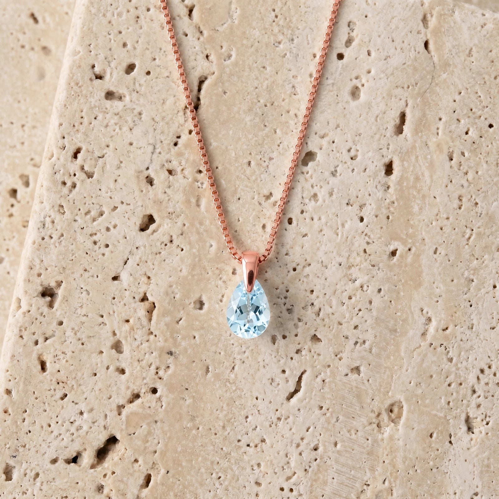 Rose Gold Aquamarine — Elettrina