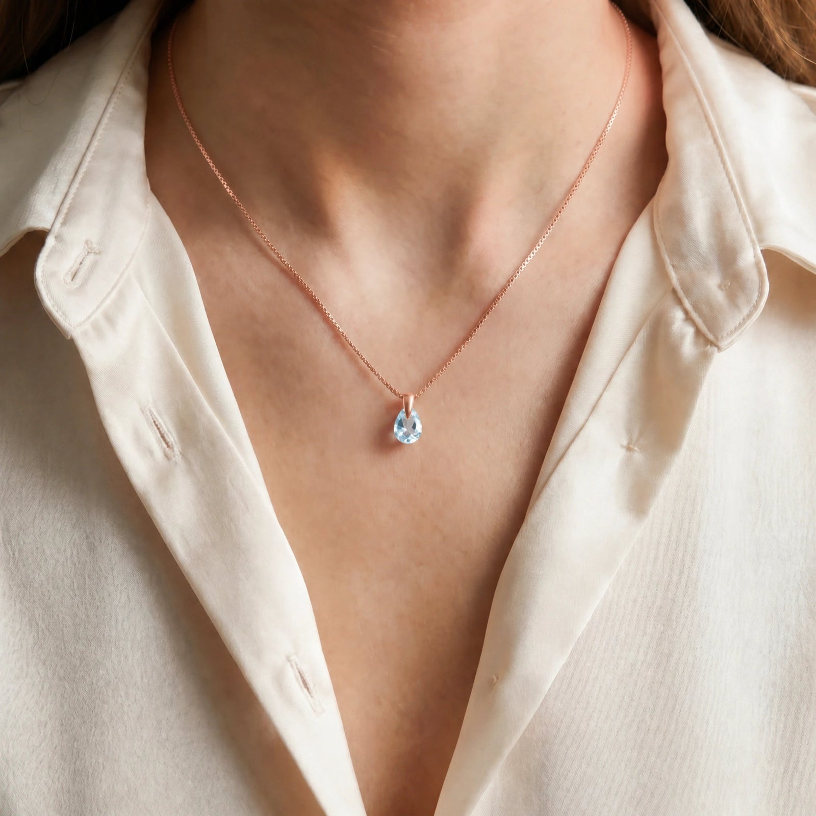 Rose Gold Aquamarine — Elettrina