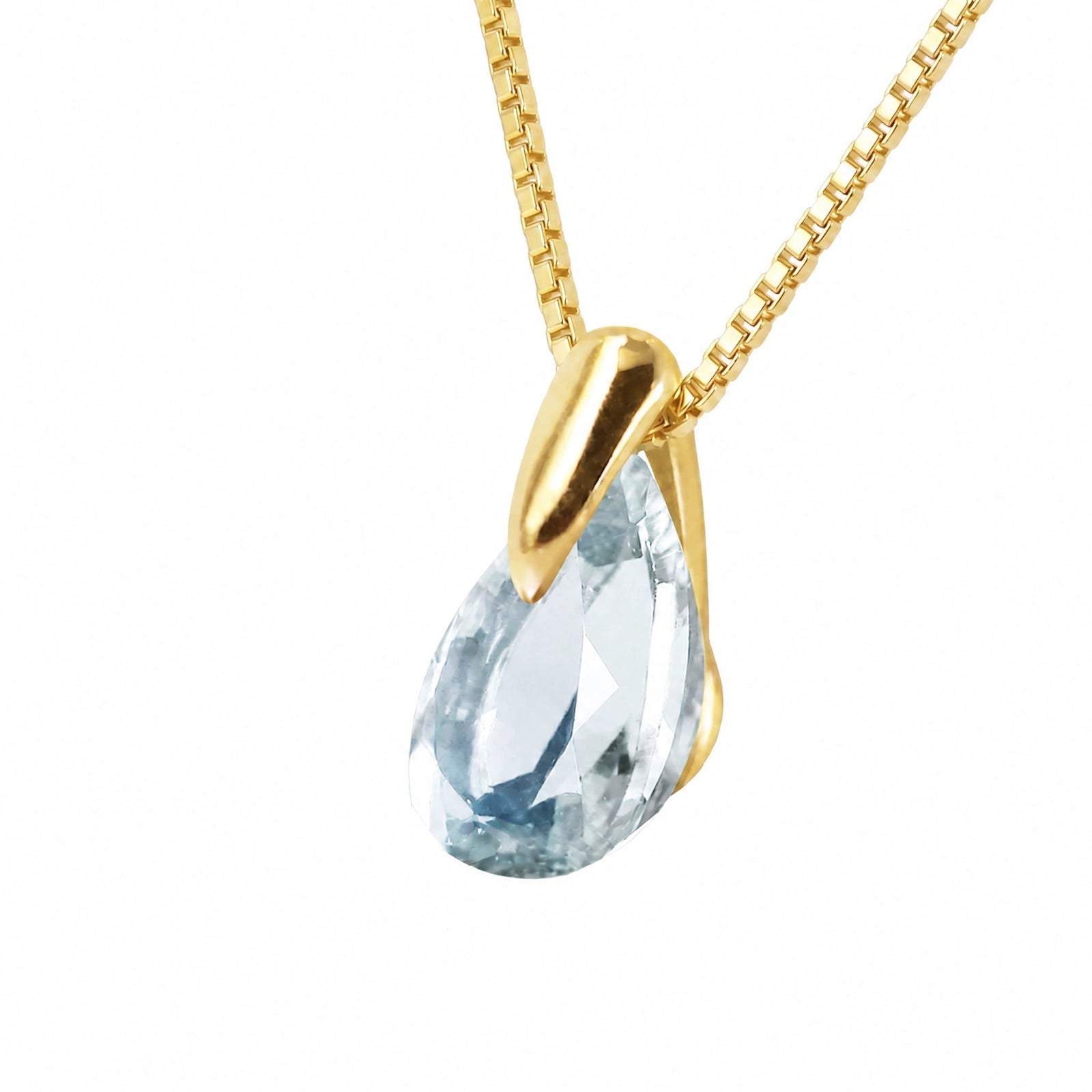 Yellow Gold Aquamarine — Elettrina