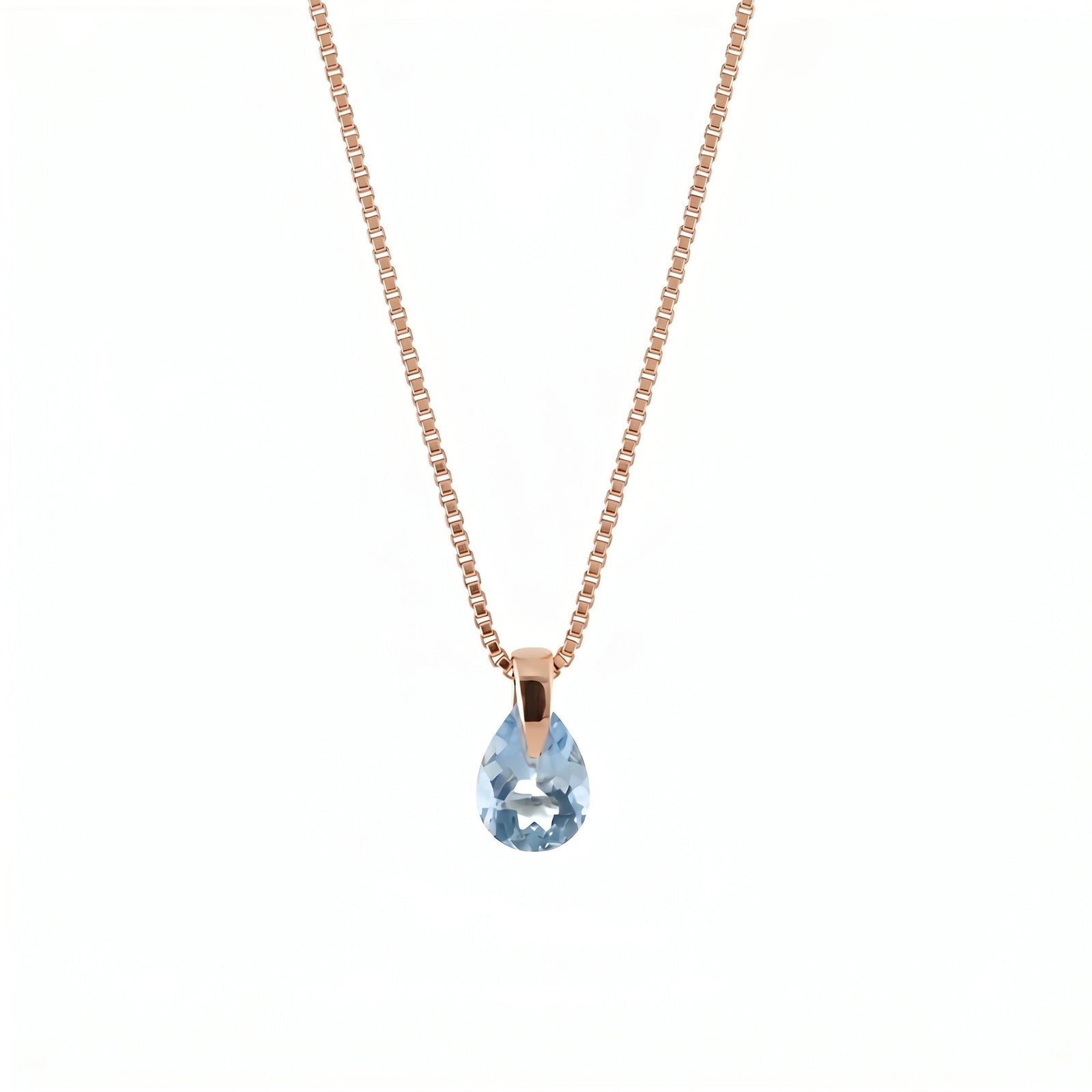 Rose Gold Blue Topaz — Elettrina