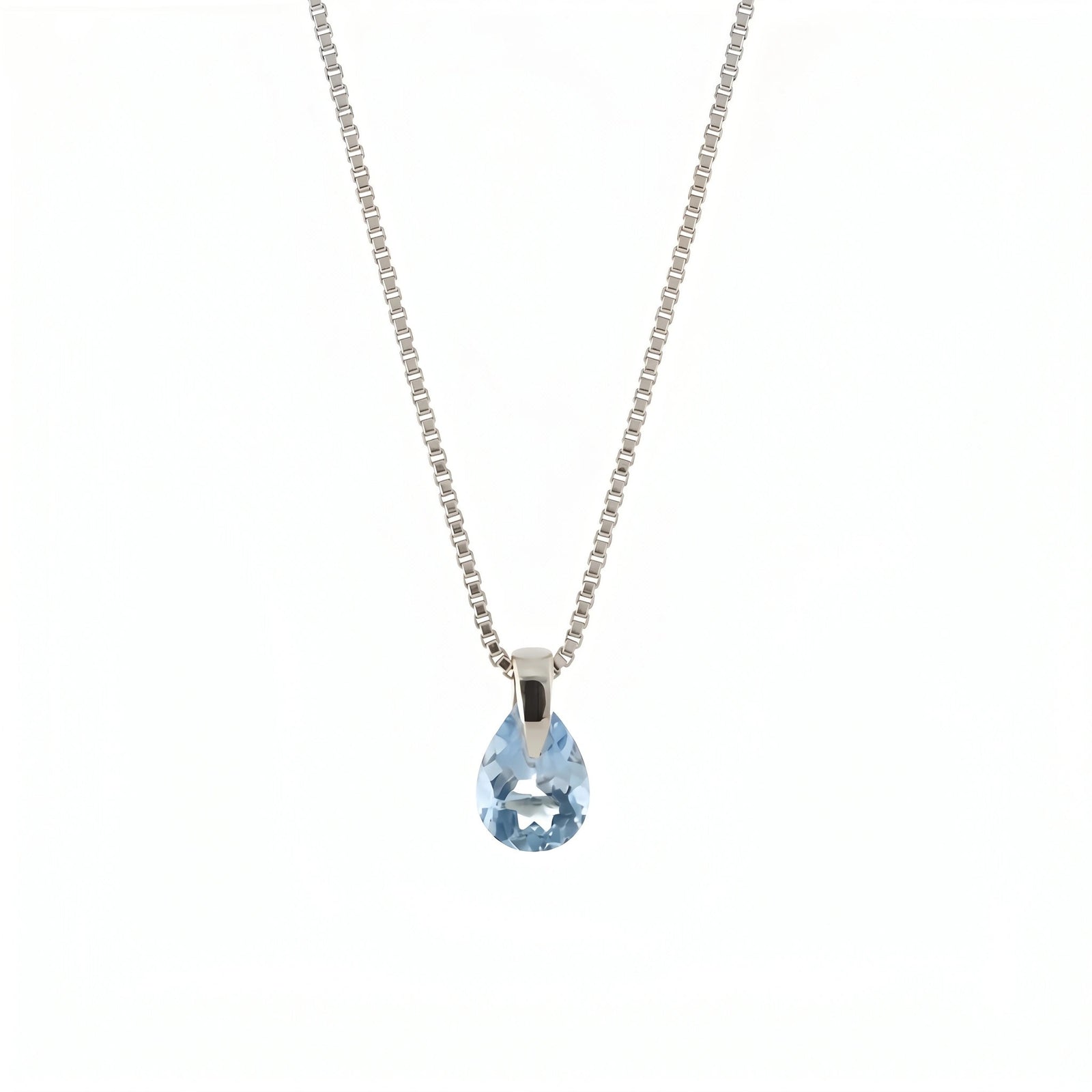 White Gold Blue Topaz — Elettrina