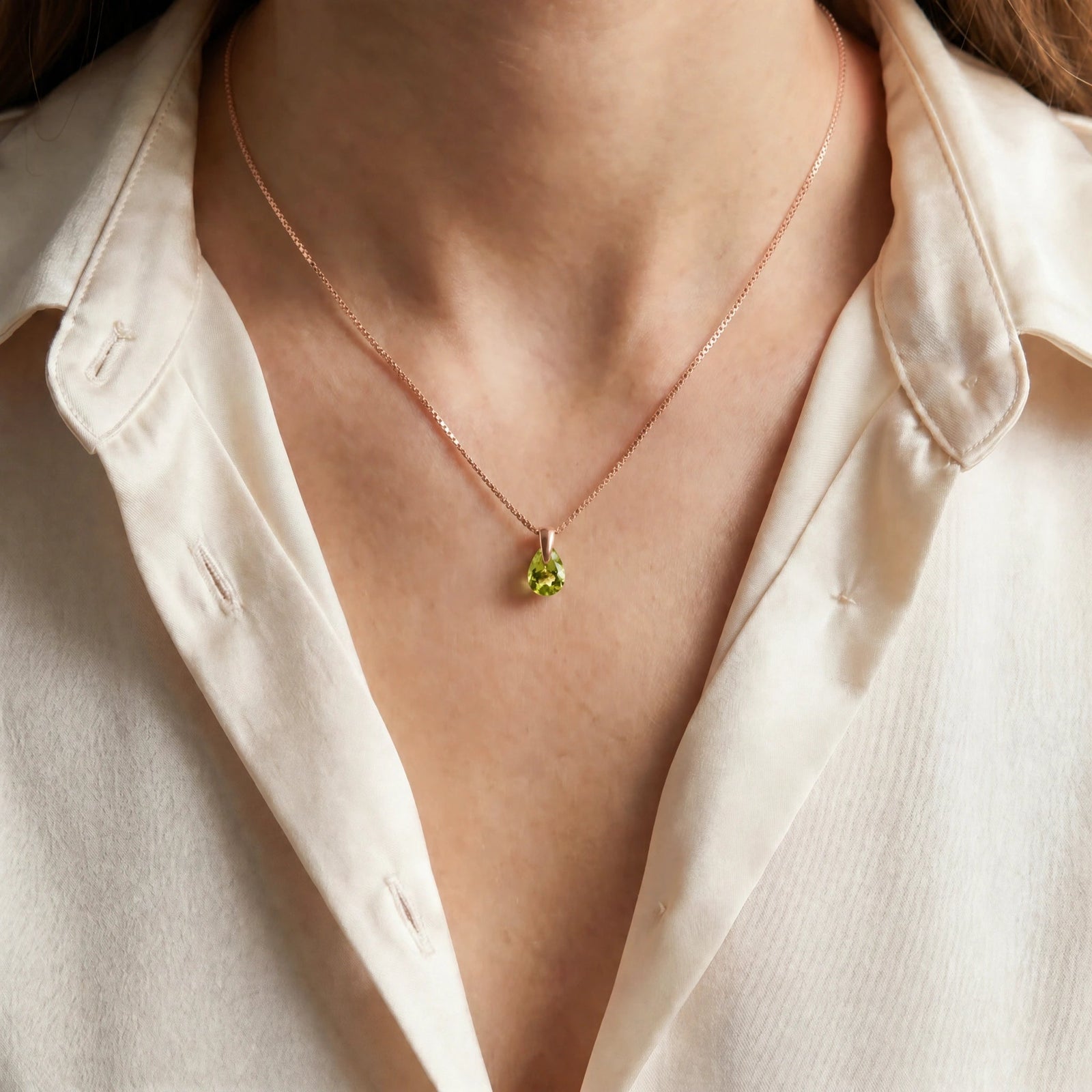 Rose Gold Peridot — Elettrina