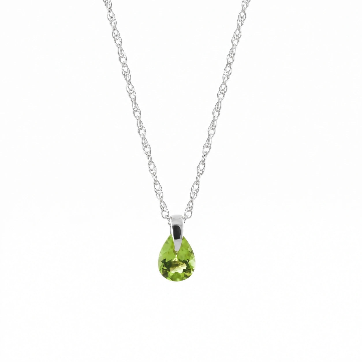 White Gold Peridot — Elettrina