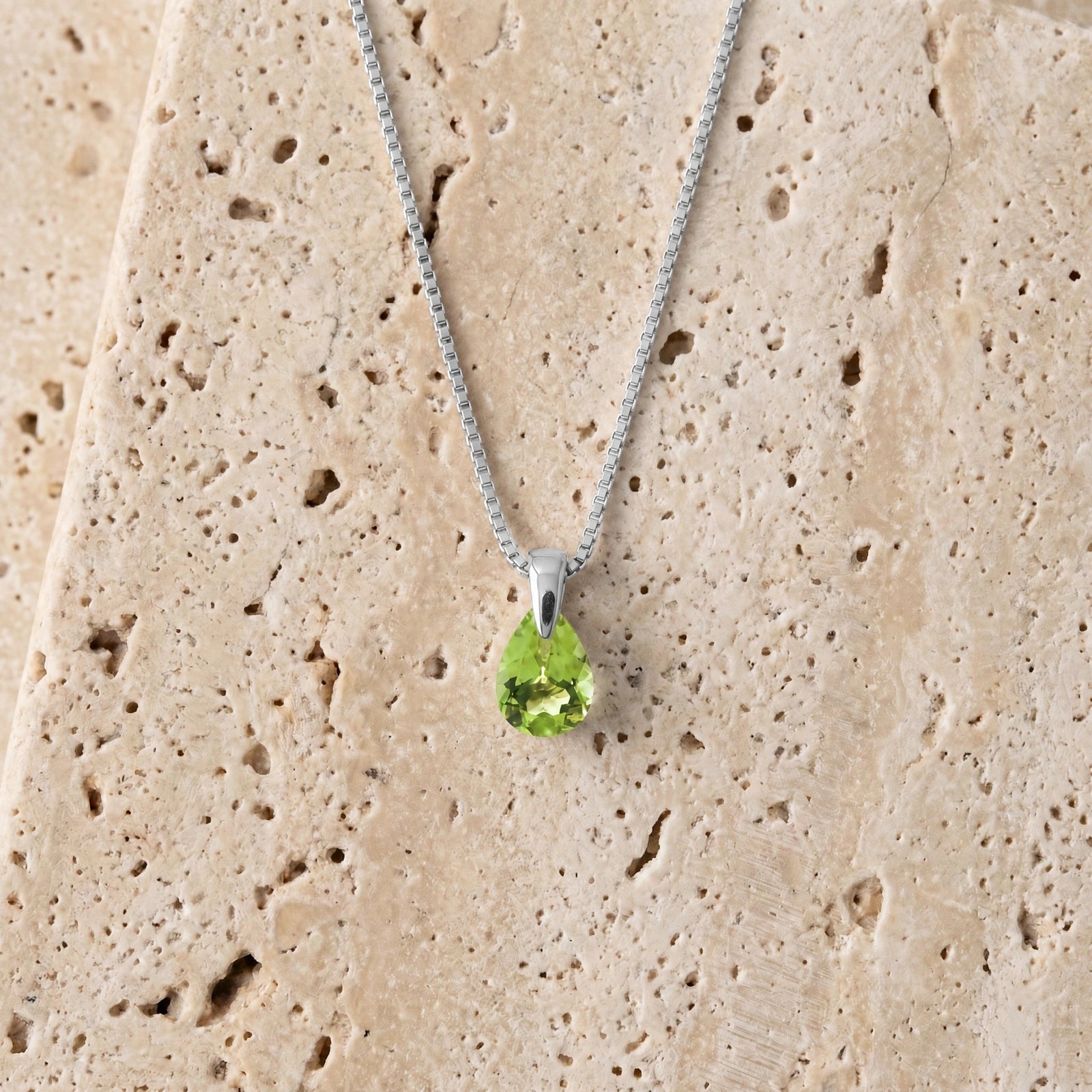 White Gold Peridot — Elettrina
