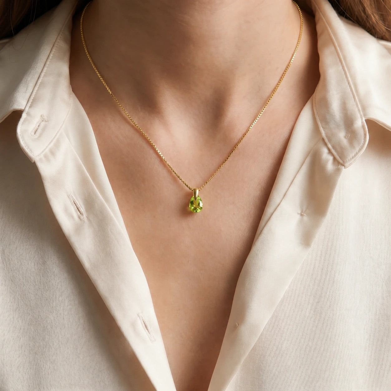 Yellow Gold Peridot — Elettrina