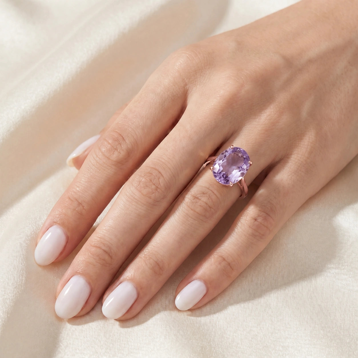 Rose Gold Amethyst — Zaira