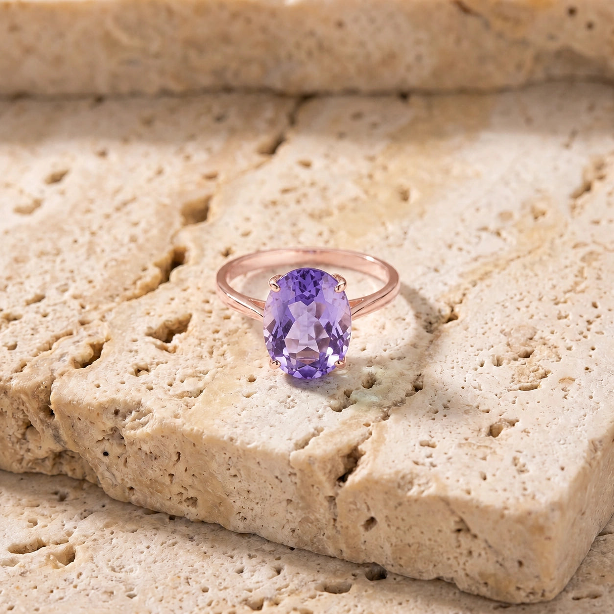Rose Gold Amethyst — Zaira