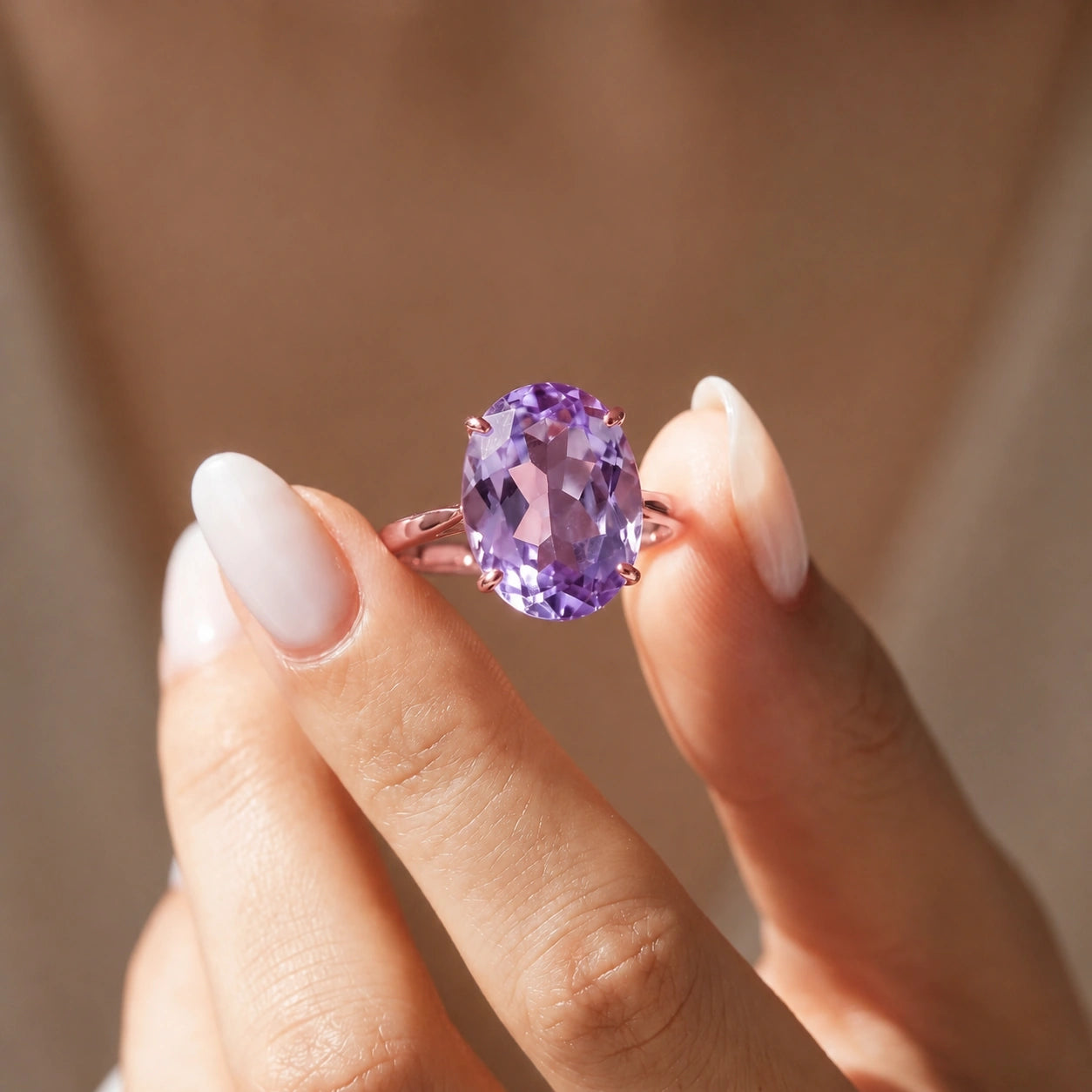 Rose Gold Amethyst — Zaira