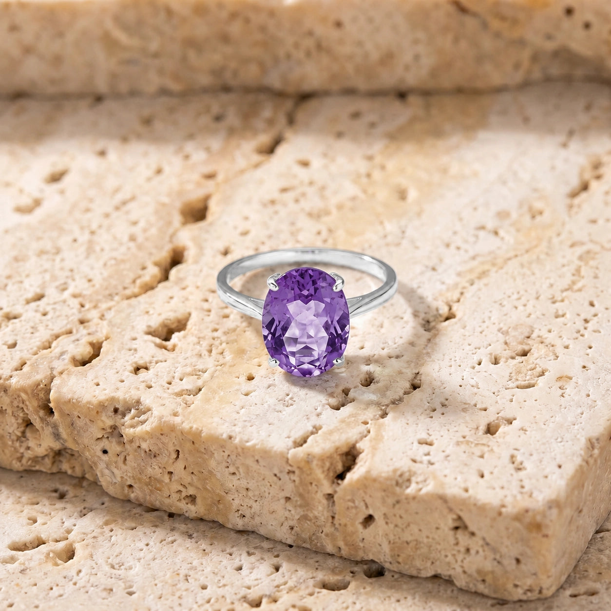 White Gold Amethyst — Zaira