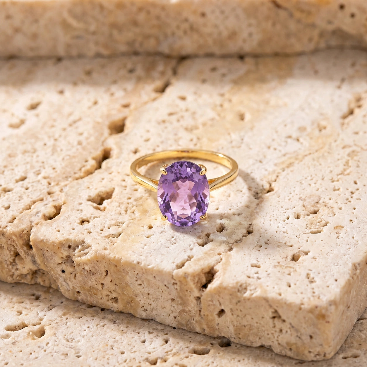 Yellow Gold Amethyst — Zaira