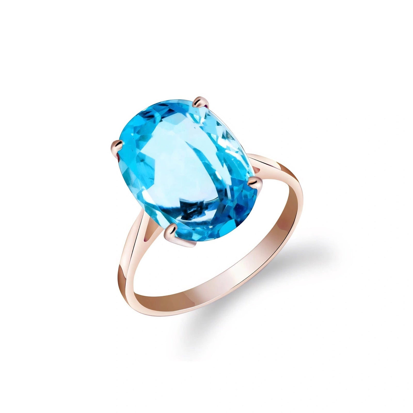 Rose Gold Blue Topaz — Zaira