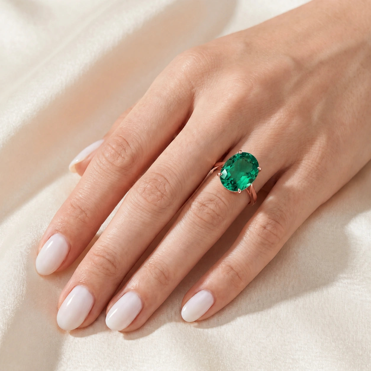 Rose Gold Emerald — Zaira