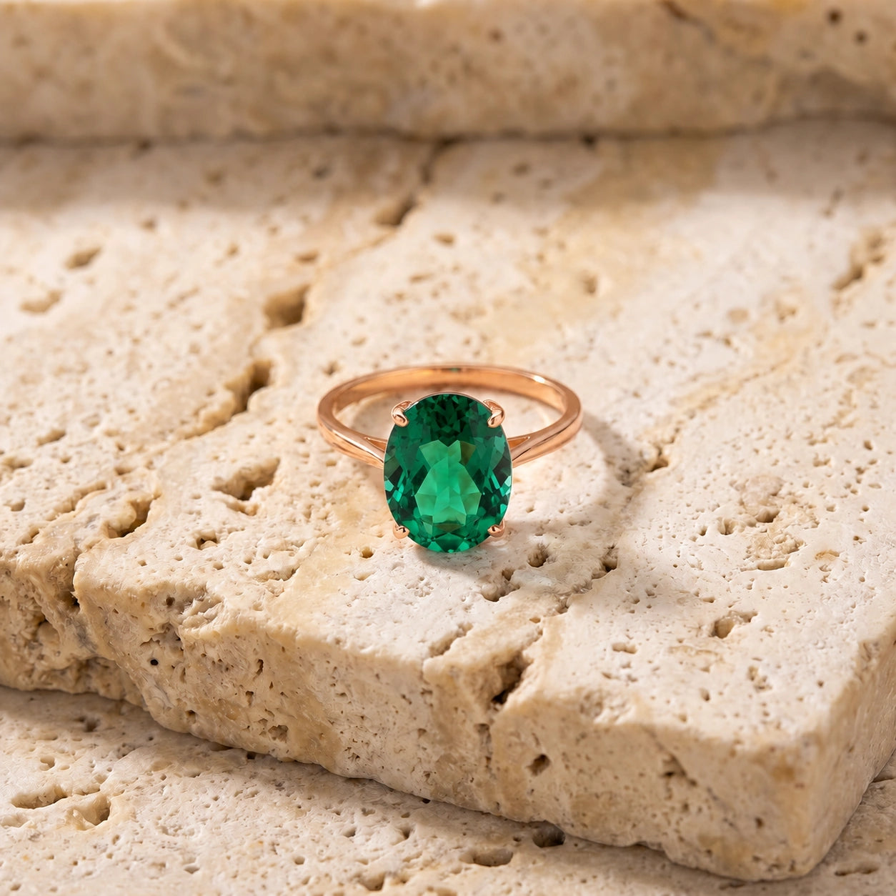 Rose Gold Emerald — Zaira