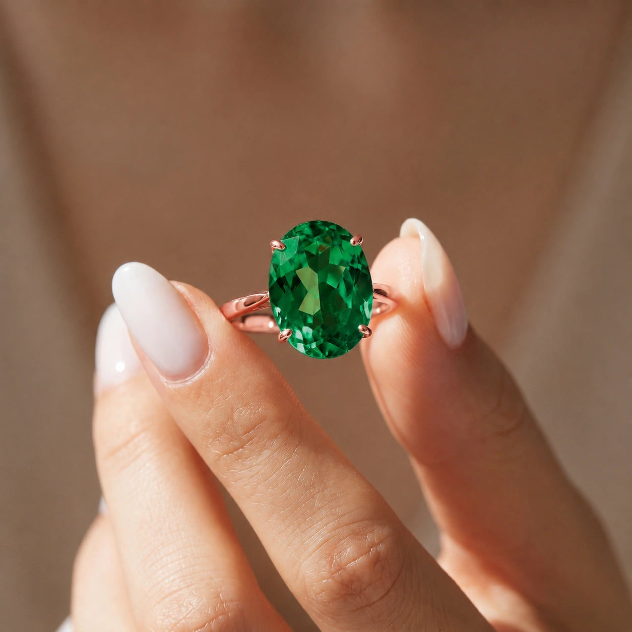Rose Gold Emerald — Zaira