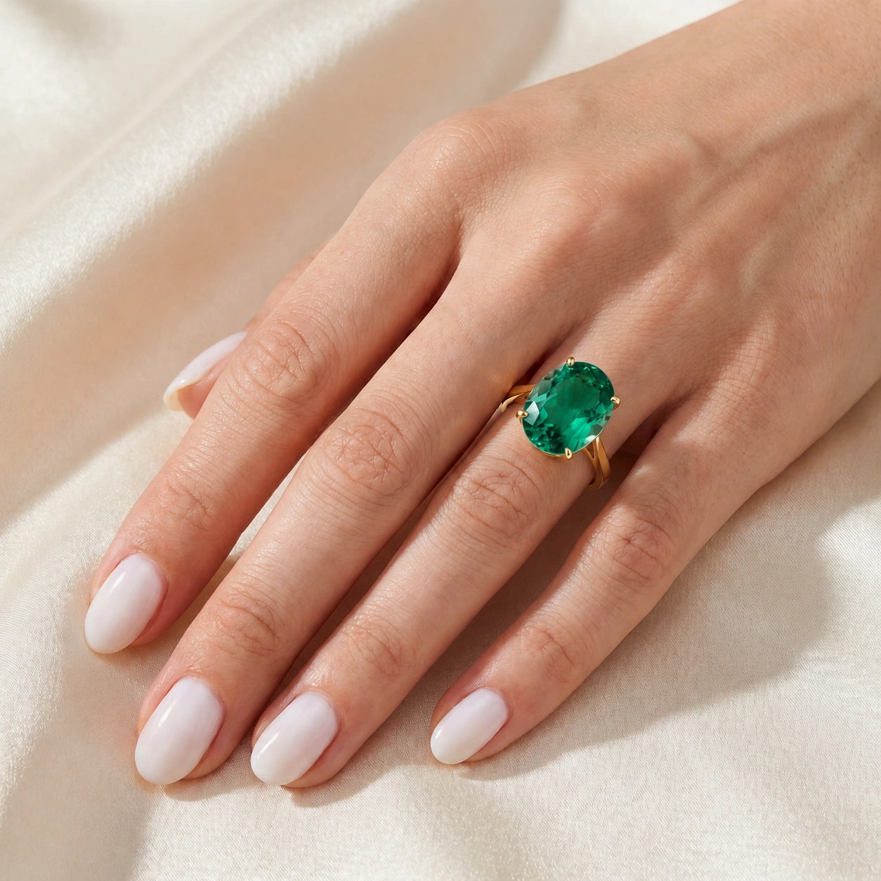 Yellow Gold Emerald — Zaira