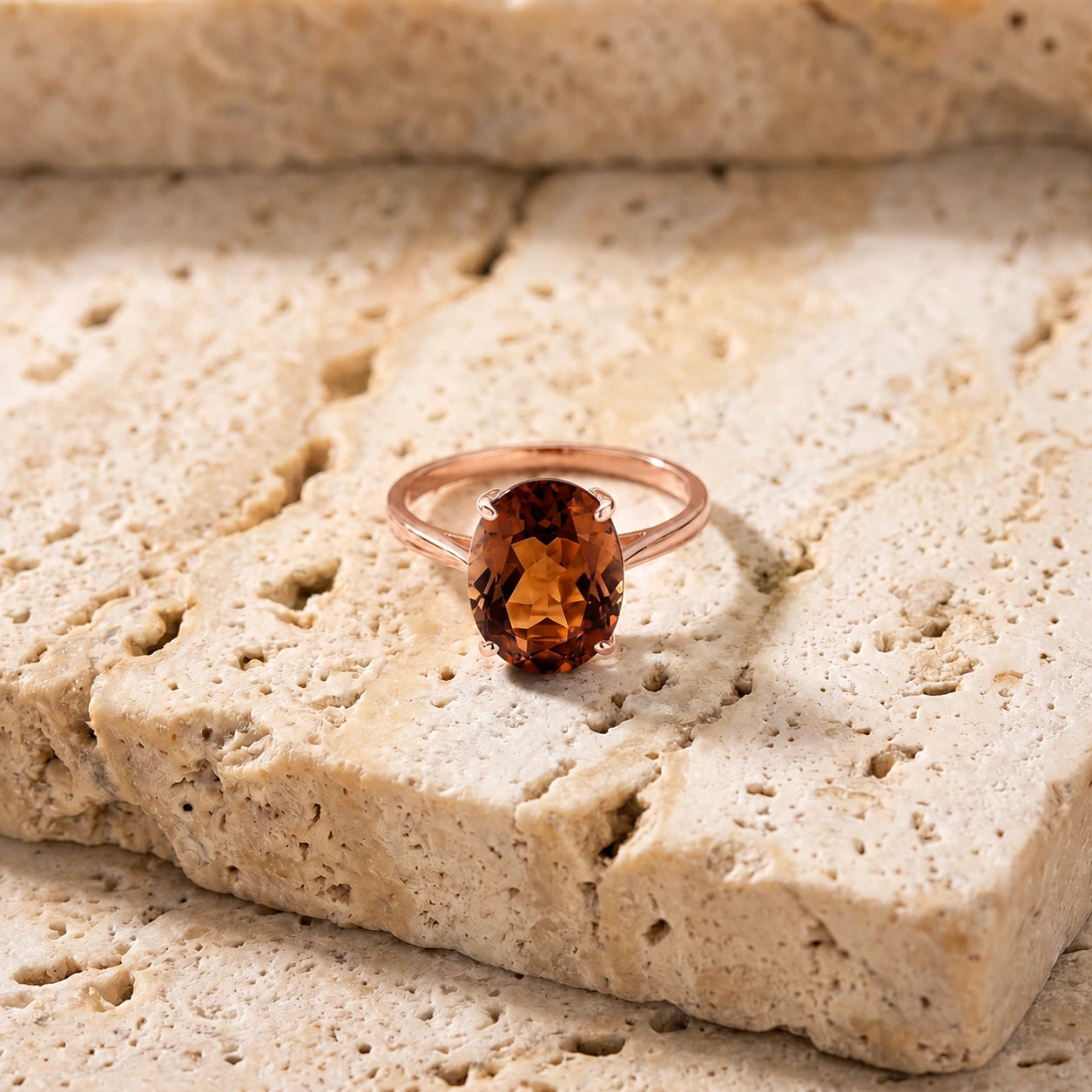 Rose Gold Garnet — Zaira
