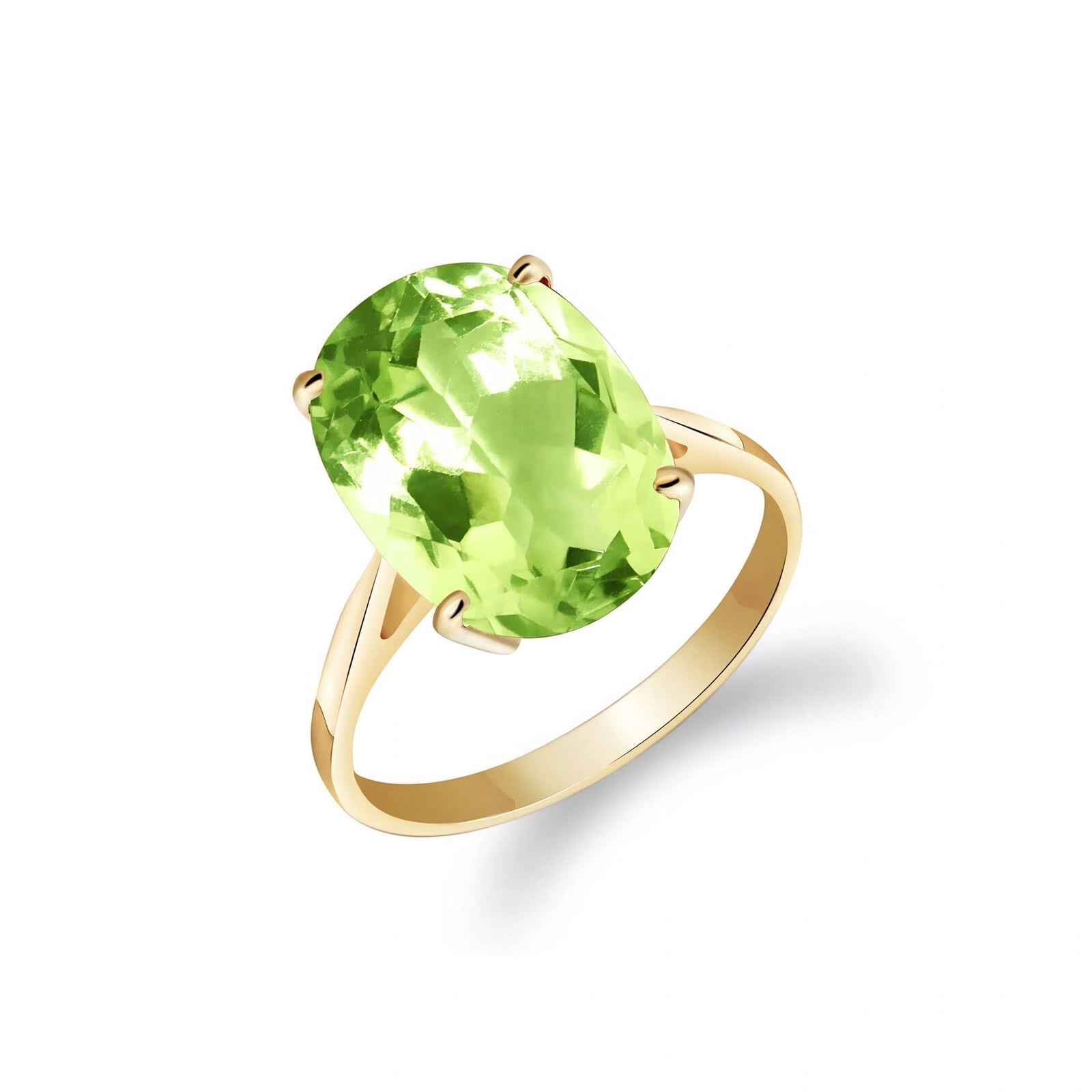 Yellow Gold Green Amethyst — Zaira