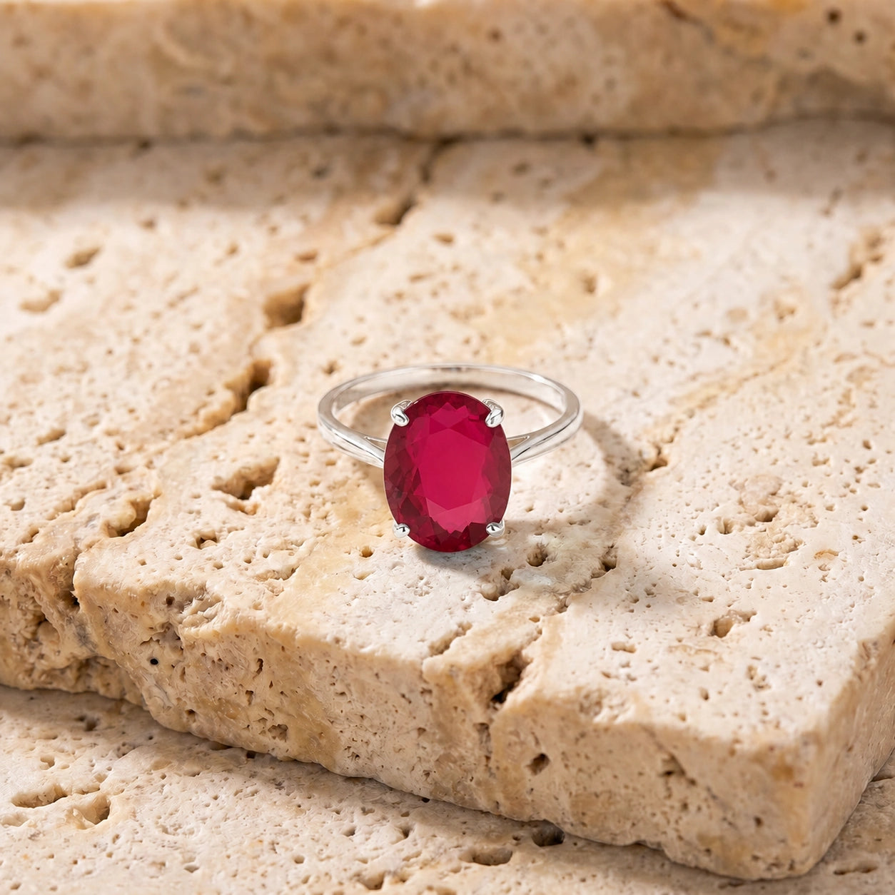 White Gold Ruby — Zaira