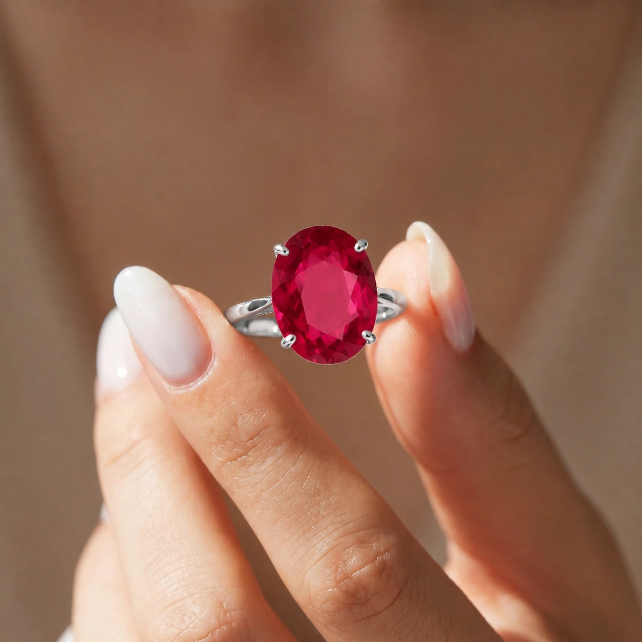 White Gold Ruby — Zaira