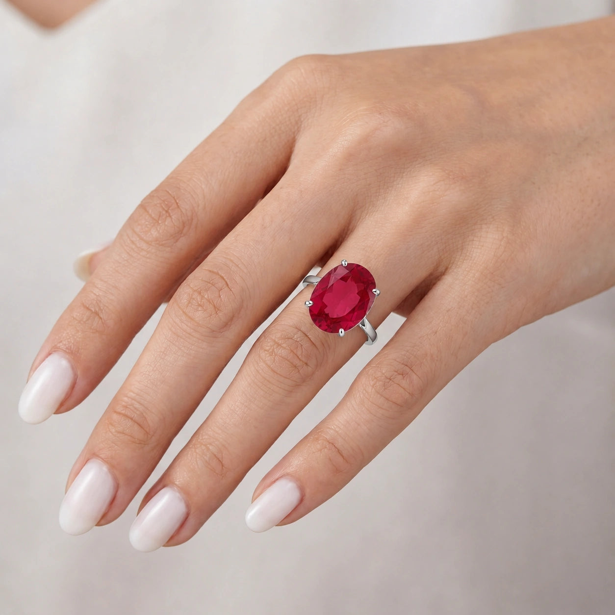 White Gold Ruby — Zaira