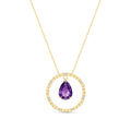 Yellow Gold Amethyst & Diamond — Arnalda