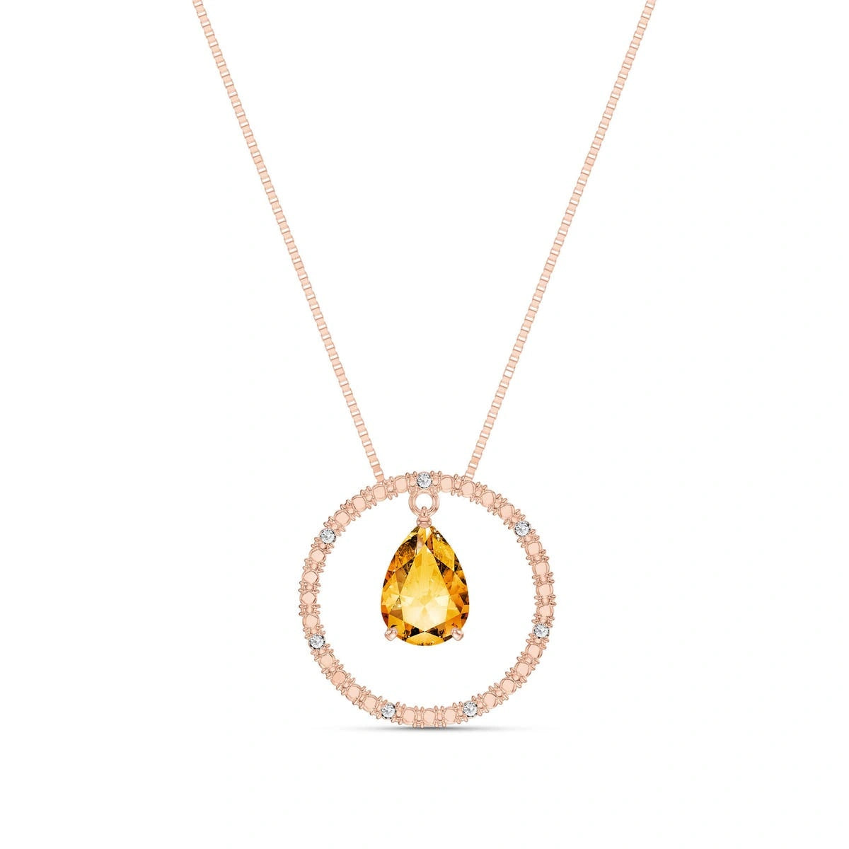 Rose Gold Citrine & Diamond — Arnalda