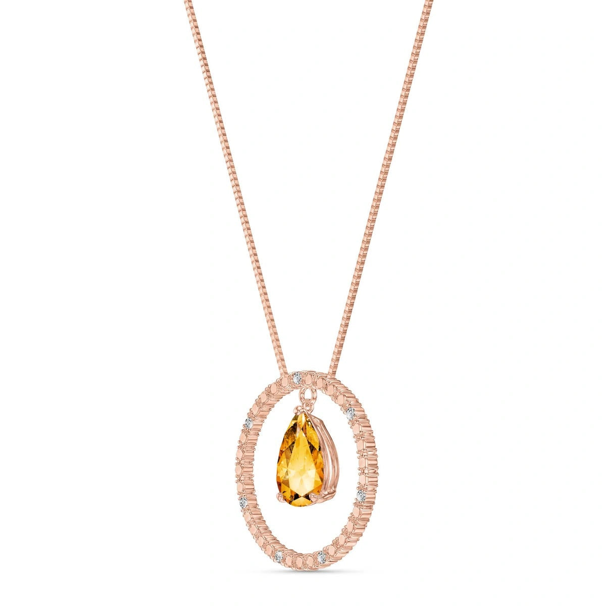 Rose Gold Citrine & Diamond — Arnalda