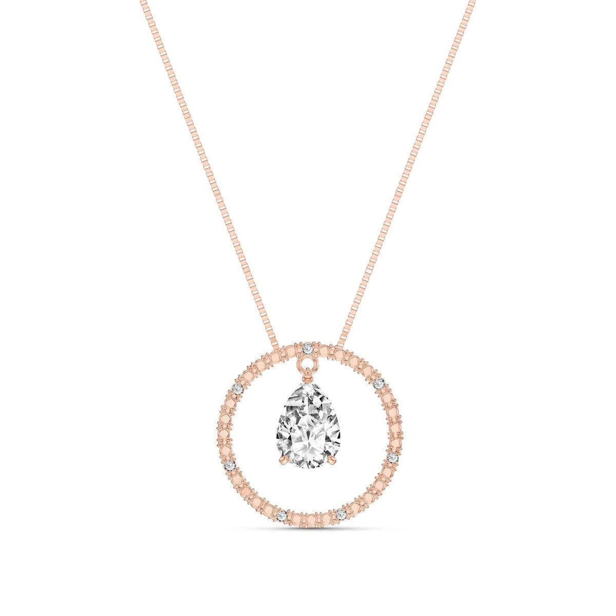 Rose Gold White Topaz & Diamond — Arnalda