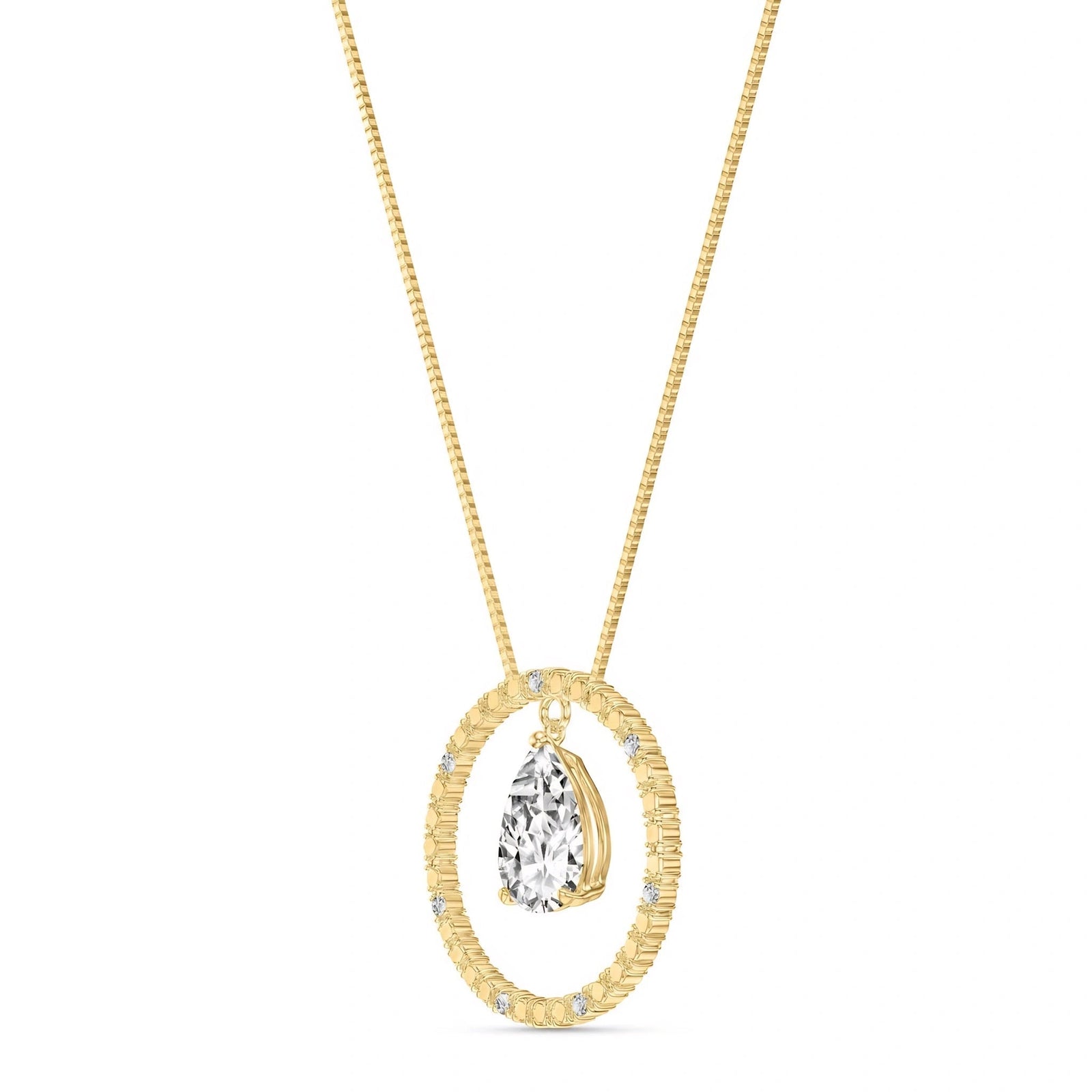 Yellow Gold White Topaz & Diamond — Arnalda