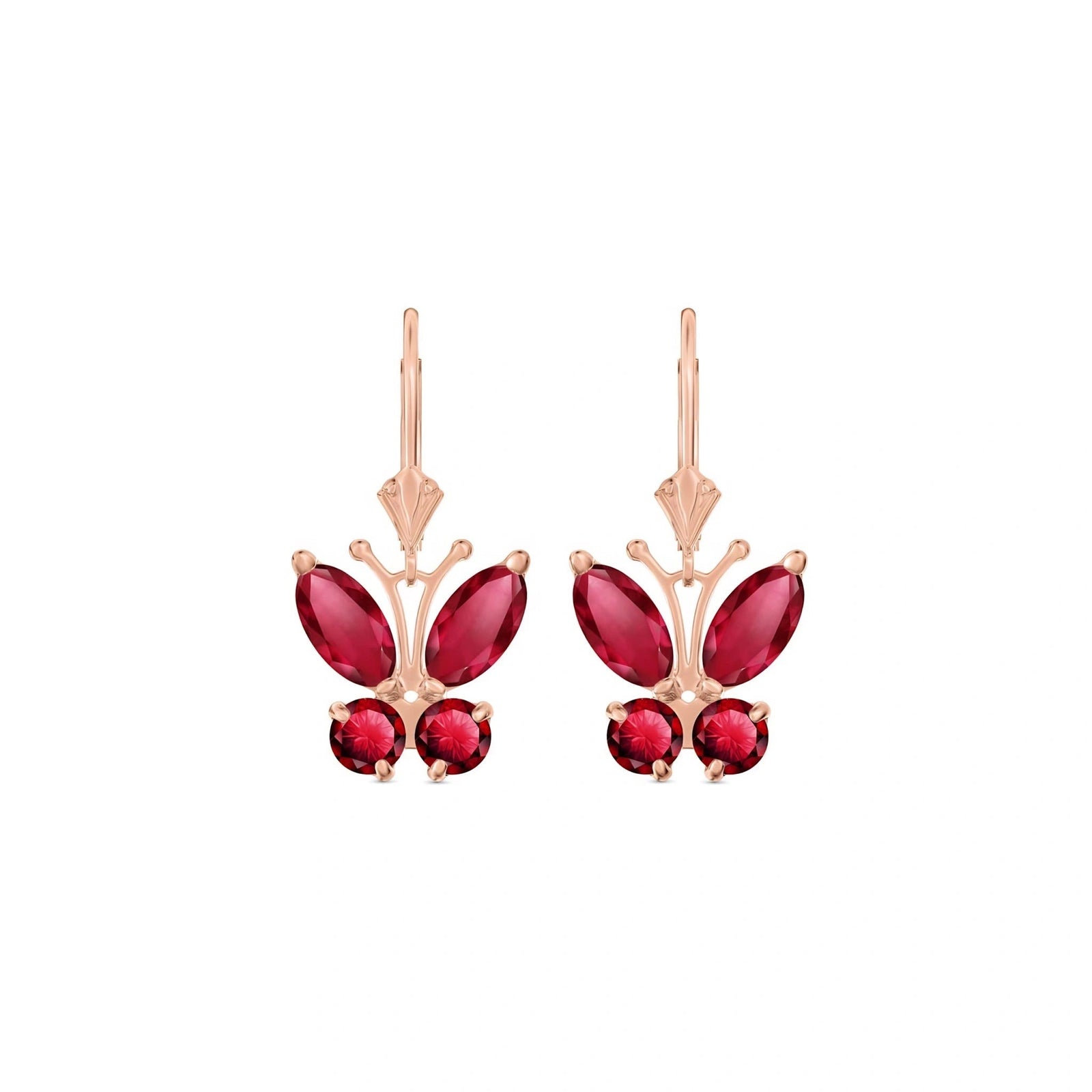 Rose Gold Aura Earrings Opal 10K — Luciana
