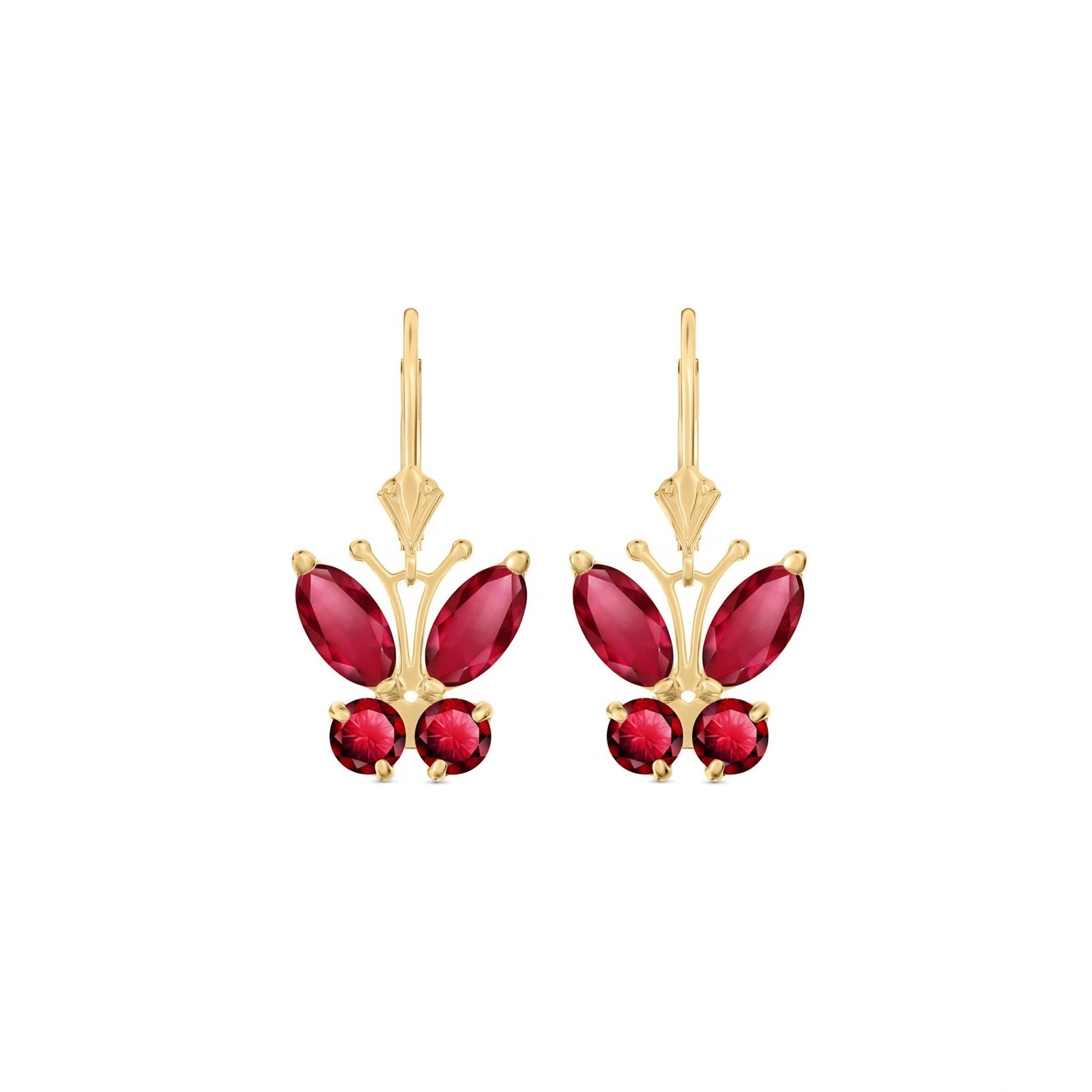 Yellow Gold Aura Earrings Opal 10K — Luciana