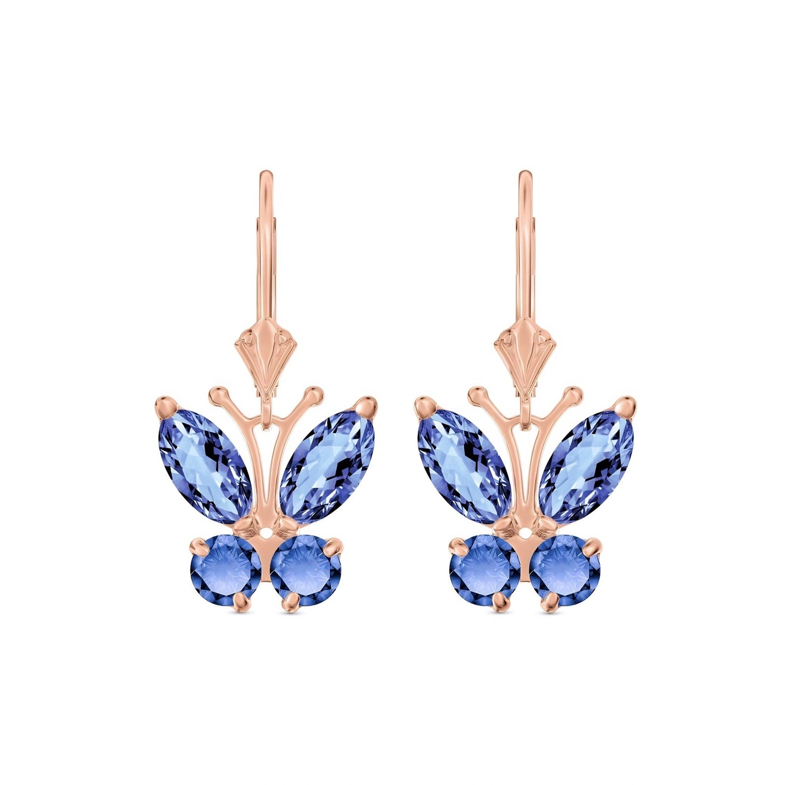 Rose Gold Aura Earrings Peridot 10K — Luciana