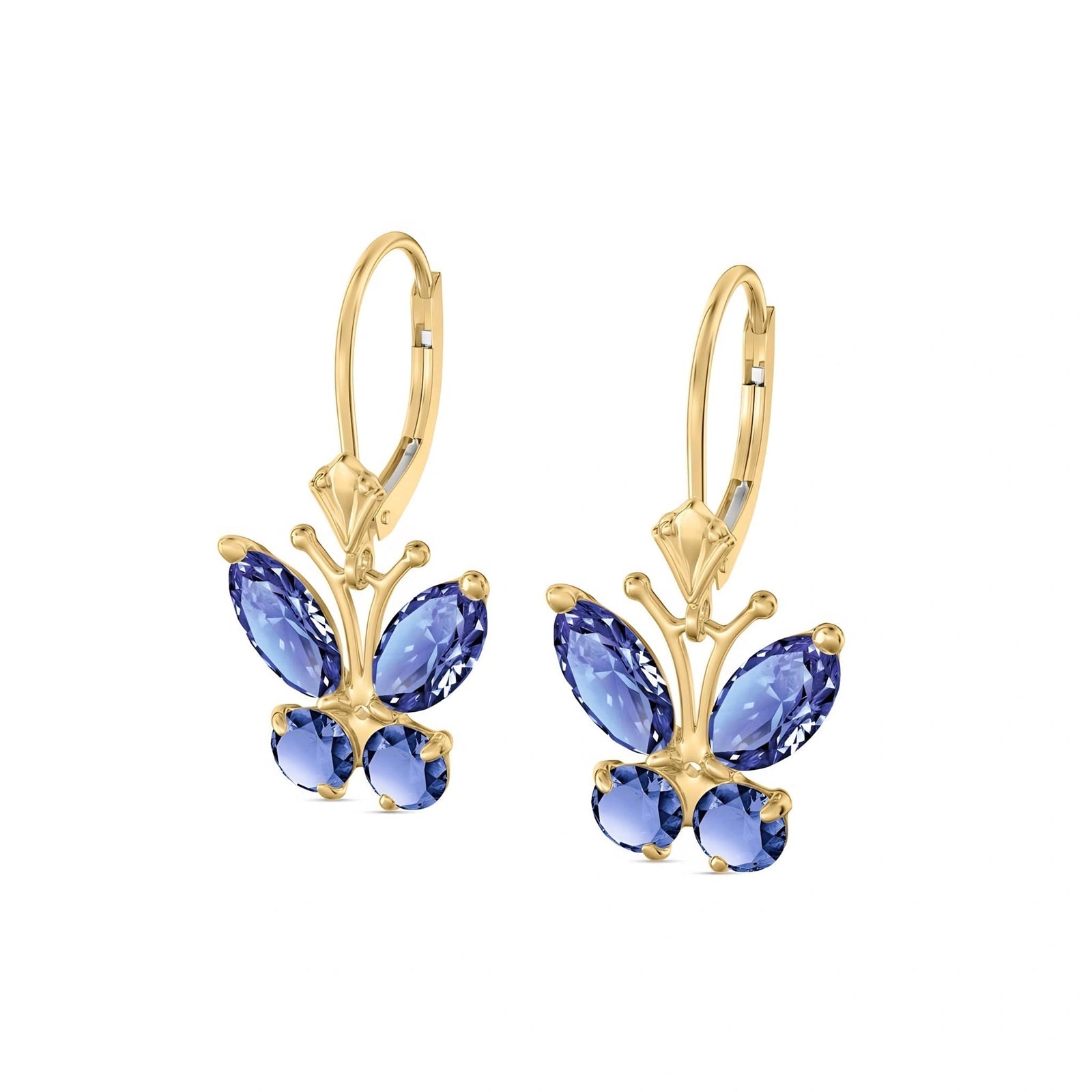 Yellow Gold Aura Earrings Peridot 10K — Luciana