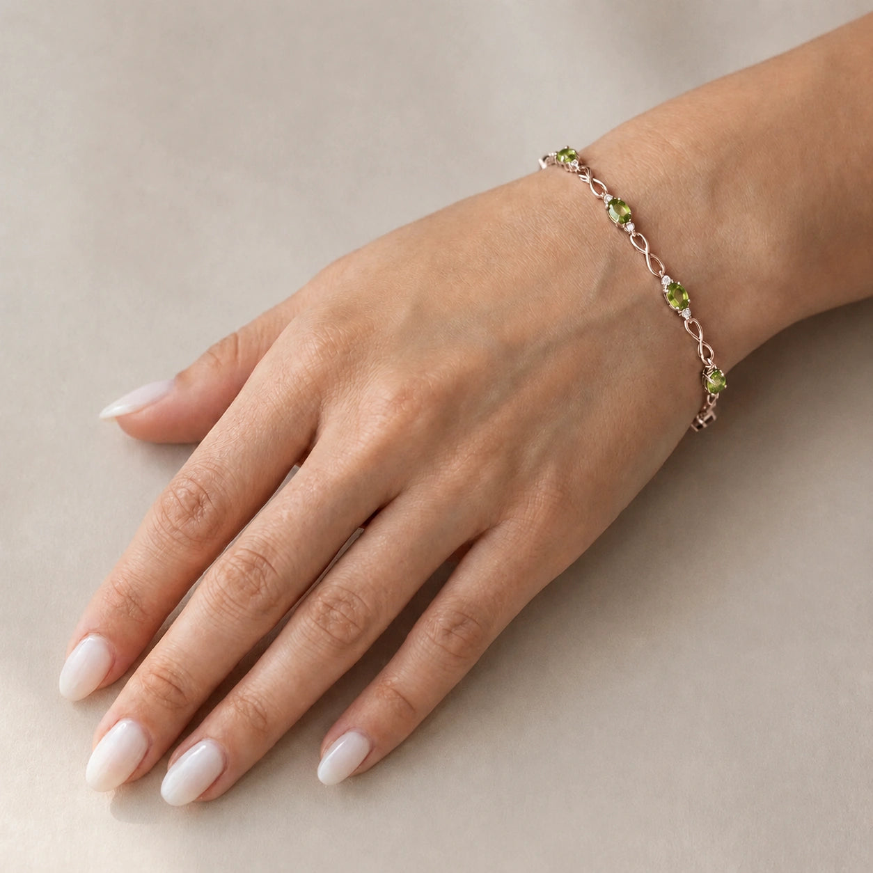 Rose Gold Diamond & Peridot — Mariagreta